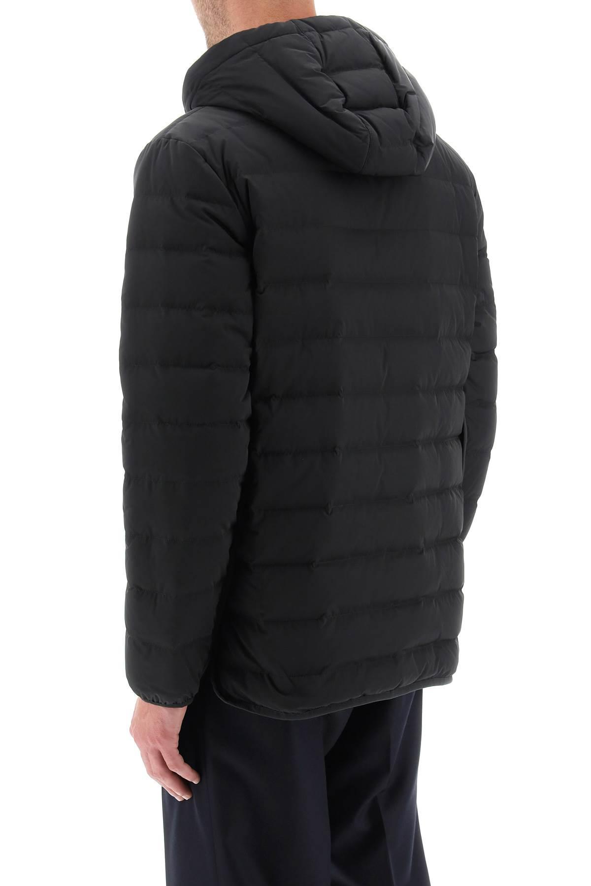 Thom Browne Quilted Puffer Jacket With 4 Bar Insert in Black for