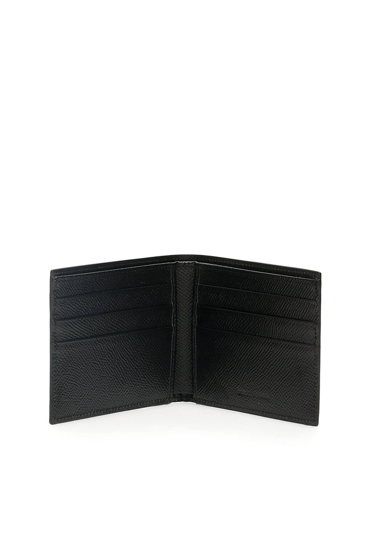 Dolce & Gabbana Leather Branded Bifold Wallet in Black for Men - Save ...