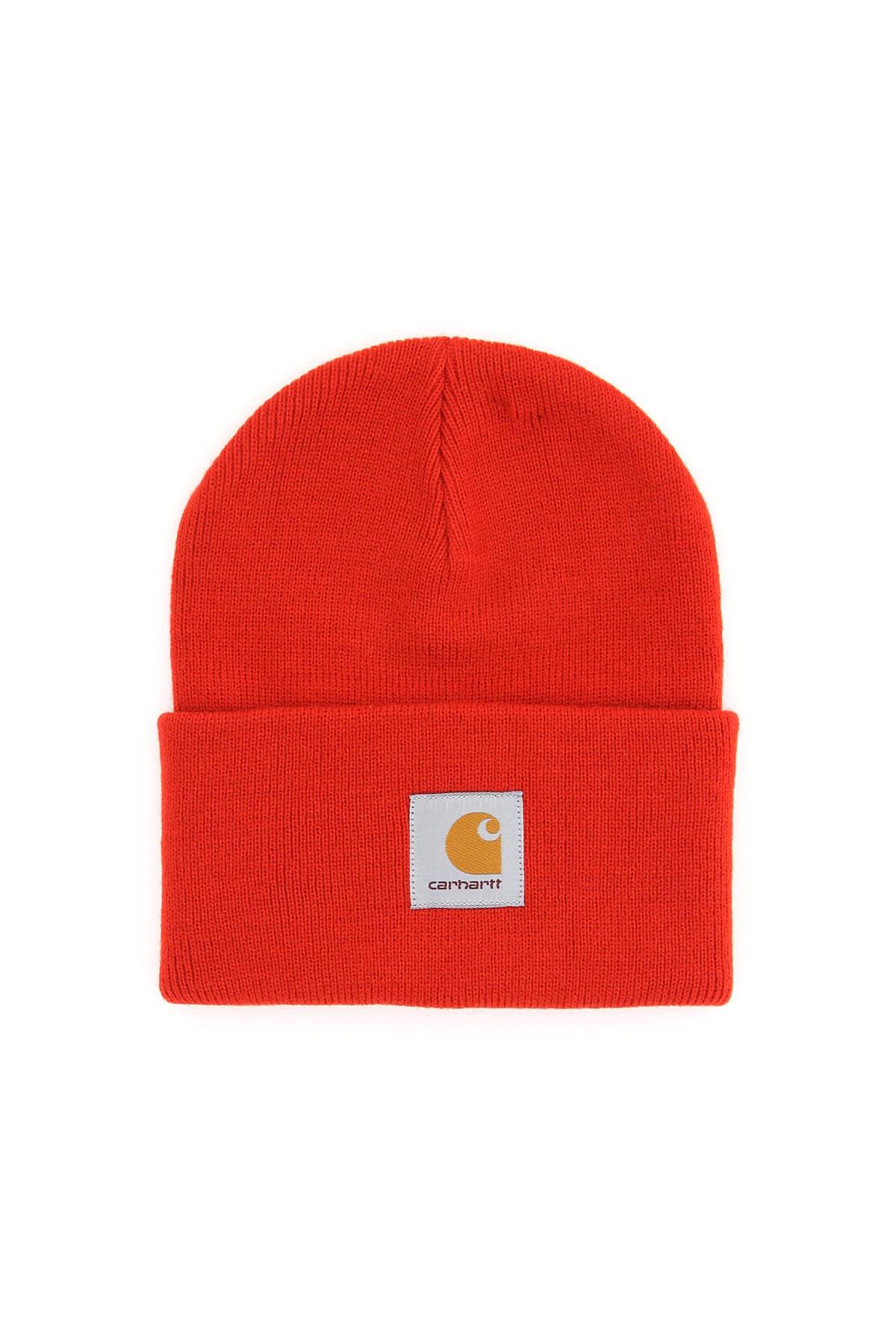 Carhartt Logo Beanie in Red for Men - Lyst