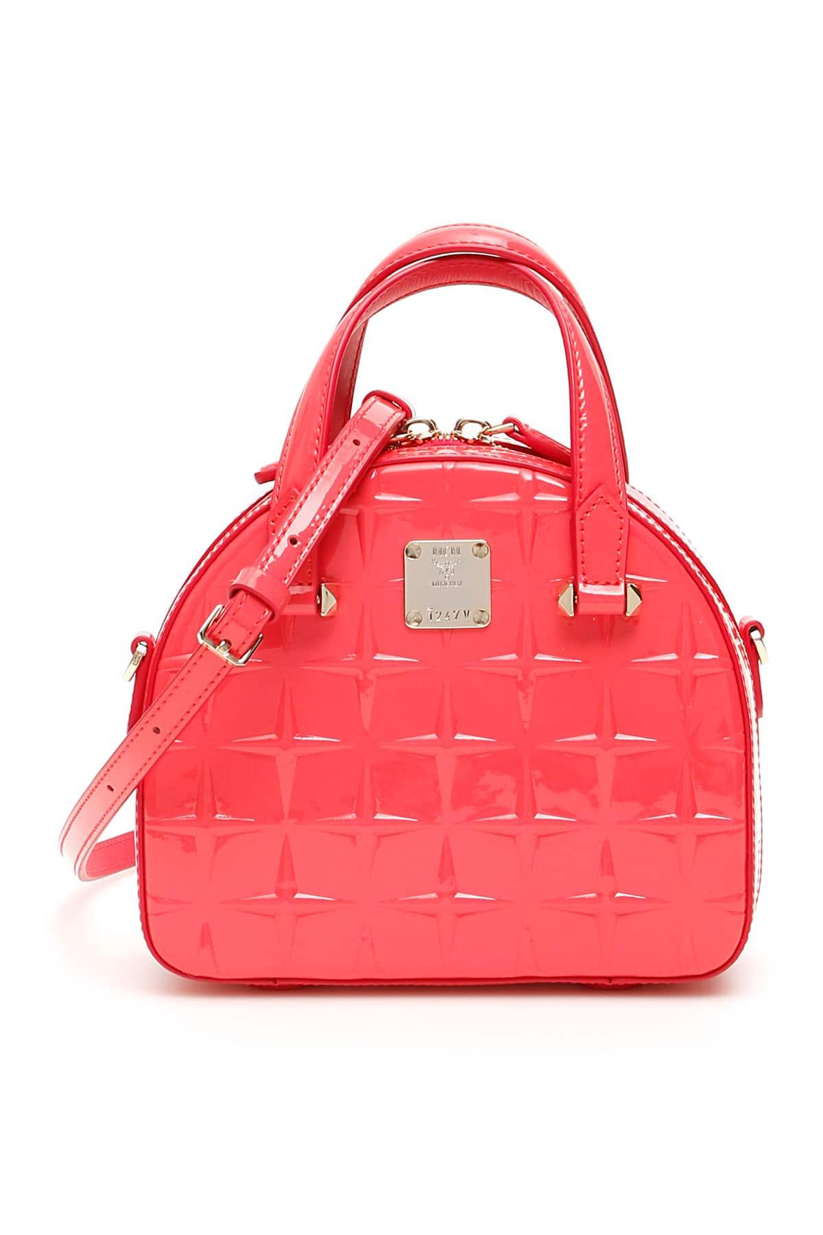 mcm mini pink bag