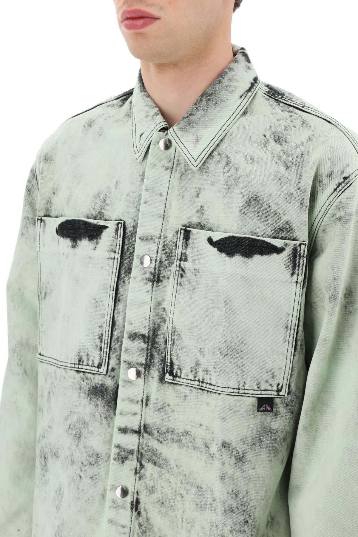 OAMC 'falesia' Denim Shirt in Green for Men | Lyst Canada