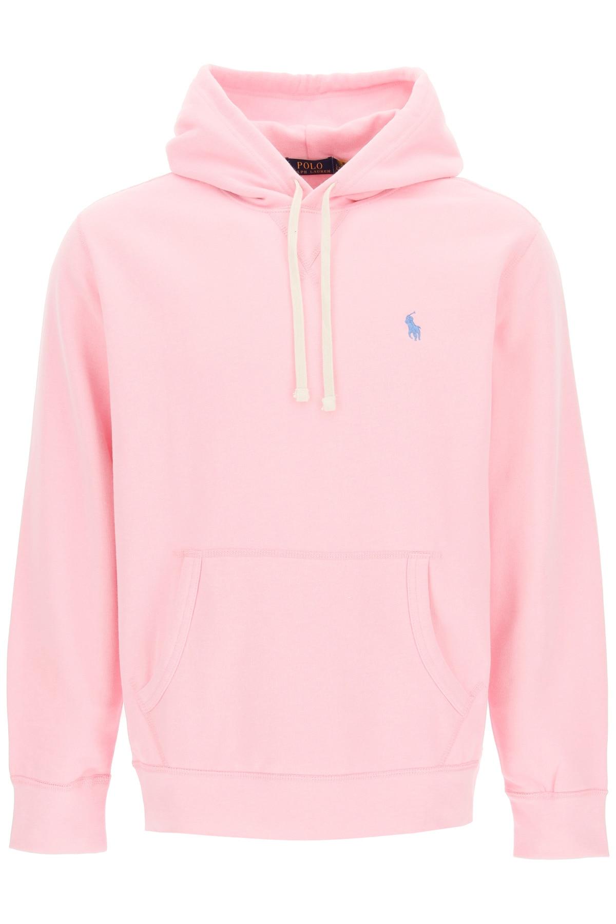 Polo Ralph Lauren Logo Hoodie M Cotton in Pink for Men | Lyst