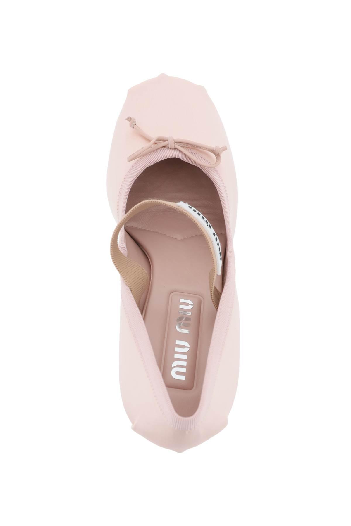Miu Miu Satin Pumps in Pink Lyst UK