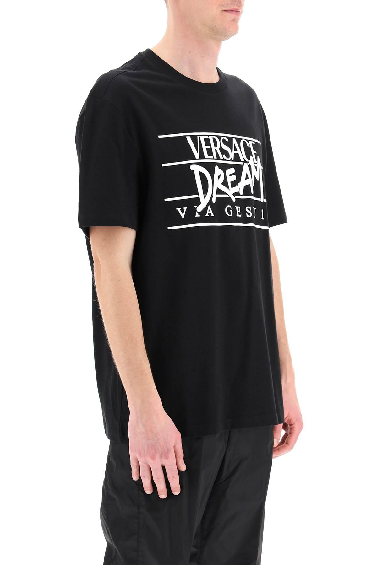 Versace Dream Logo T-shirt in Black for Men | Lyst