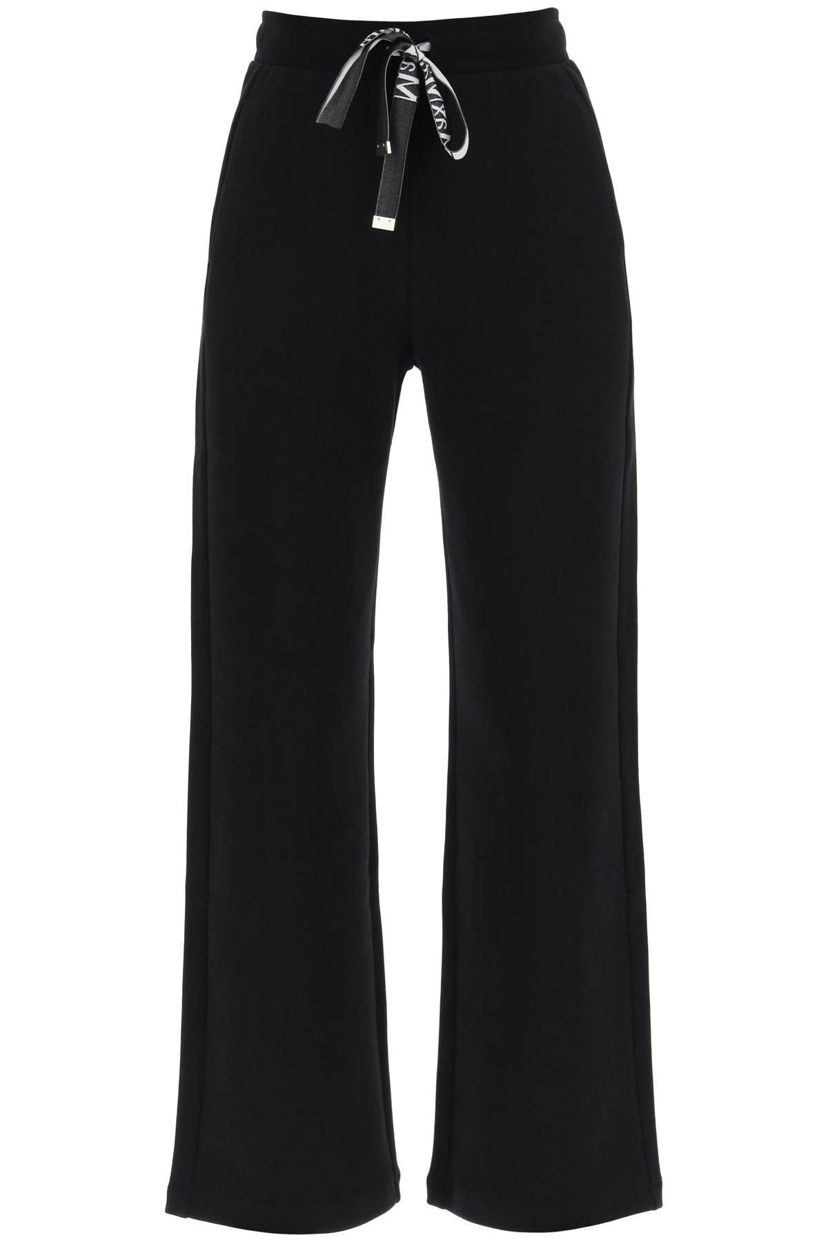 Max Mara Badia Straight Cut joggers in Black