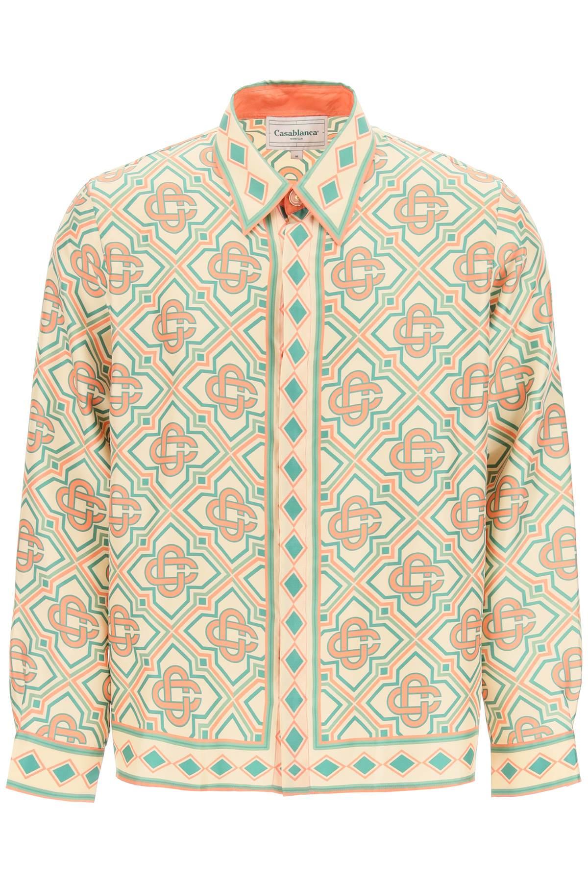 CASABLANCA Diamond Monogram Silk Shirt for Men | Lyst Canada