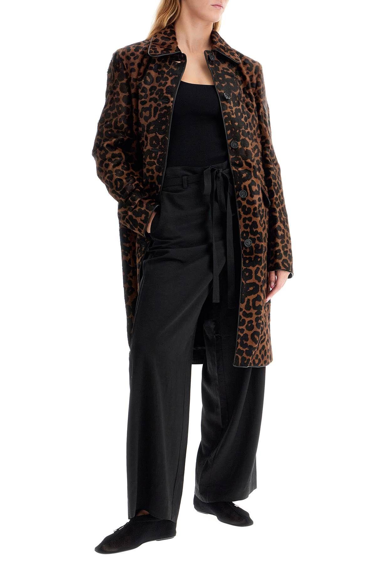TOTEME Leopard Print Car Coat in Brown Lyst
