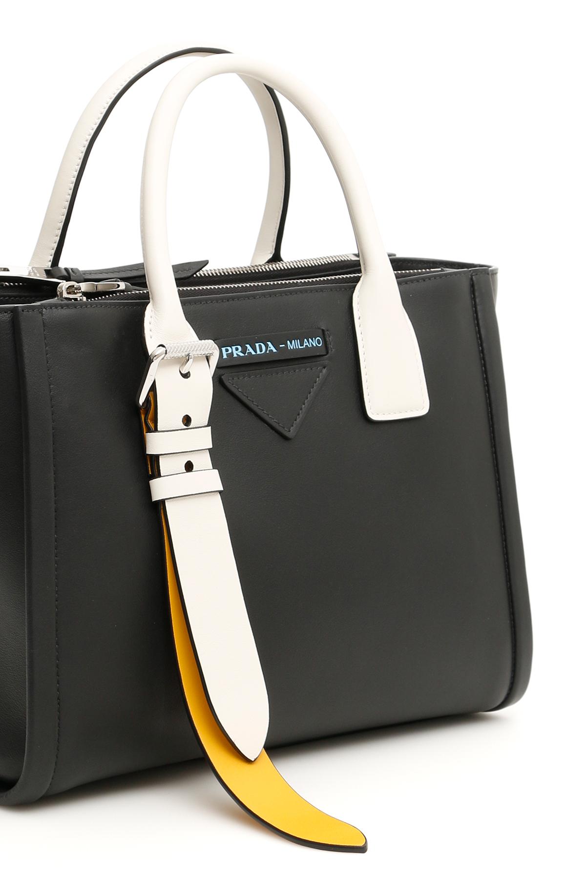 Prada Grace Lux Handbag in Black | Lyst