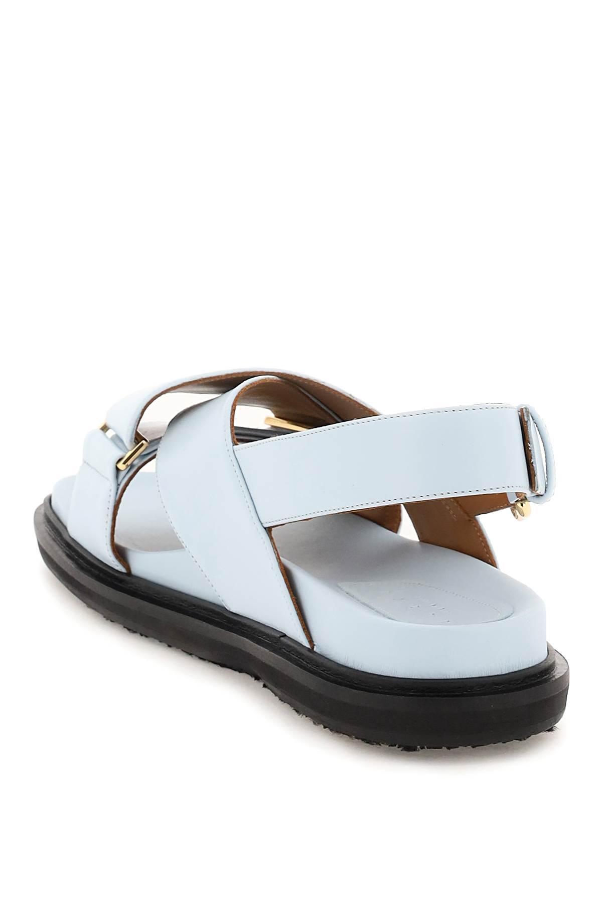 Marni Fussbett Sandals in White | Lyst