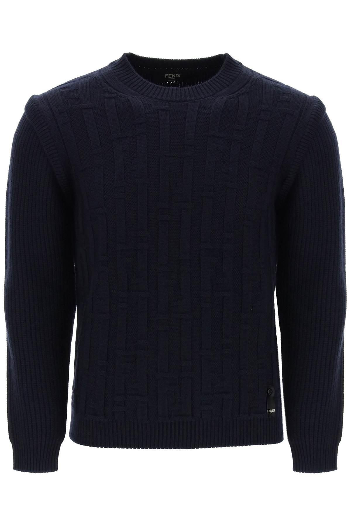 Fendi ff stripe knit best sale jumper