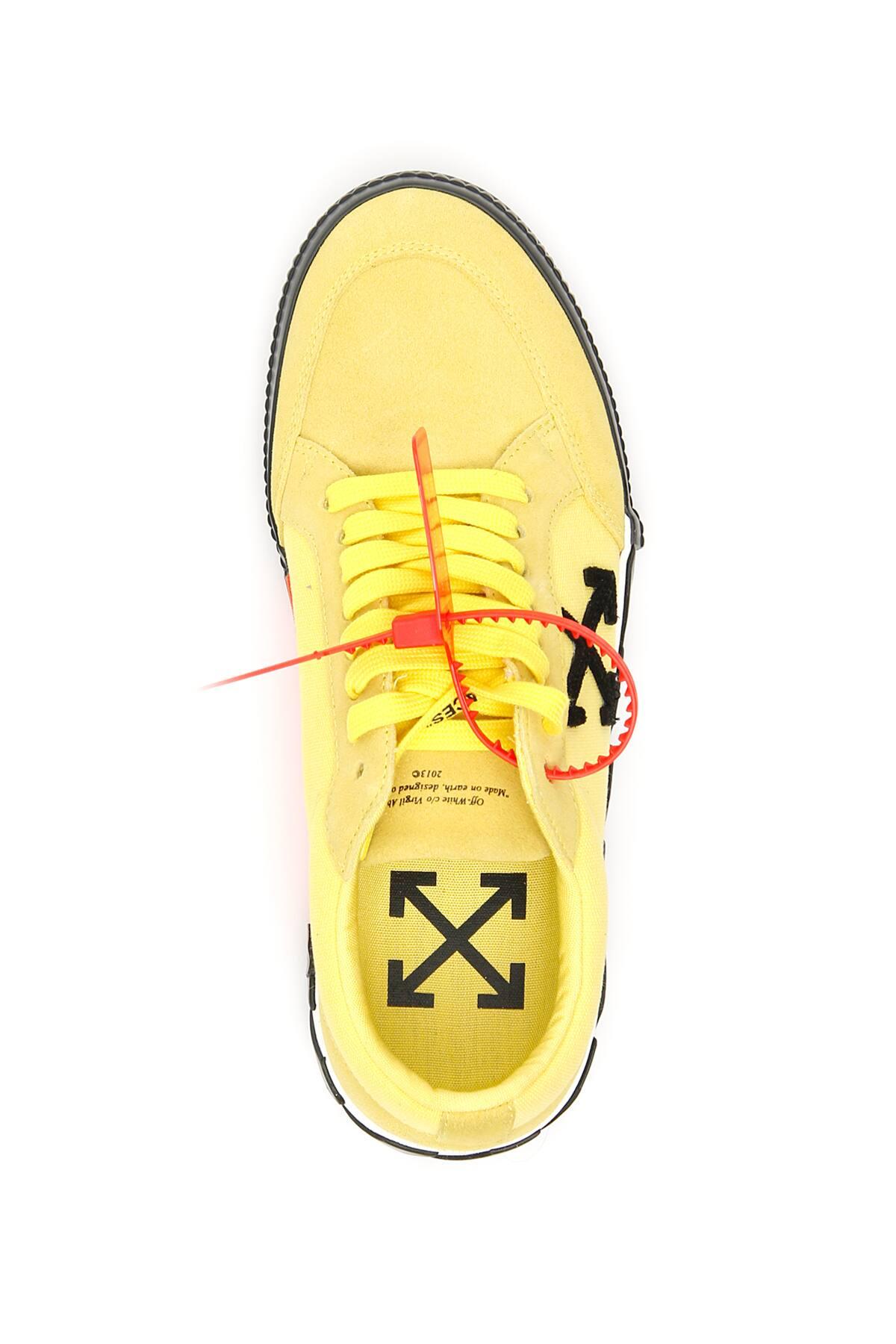 Off-White c/o Virgil Abloh Vulcanized Sneakers For Men in Yellow