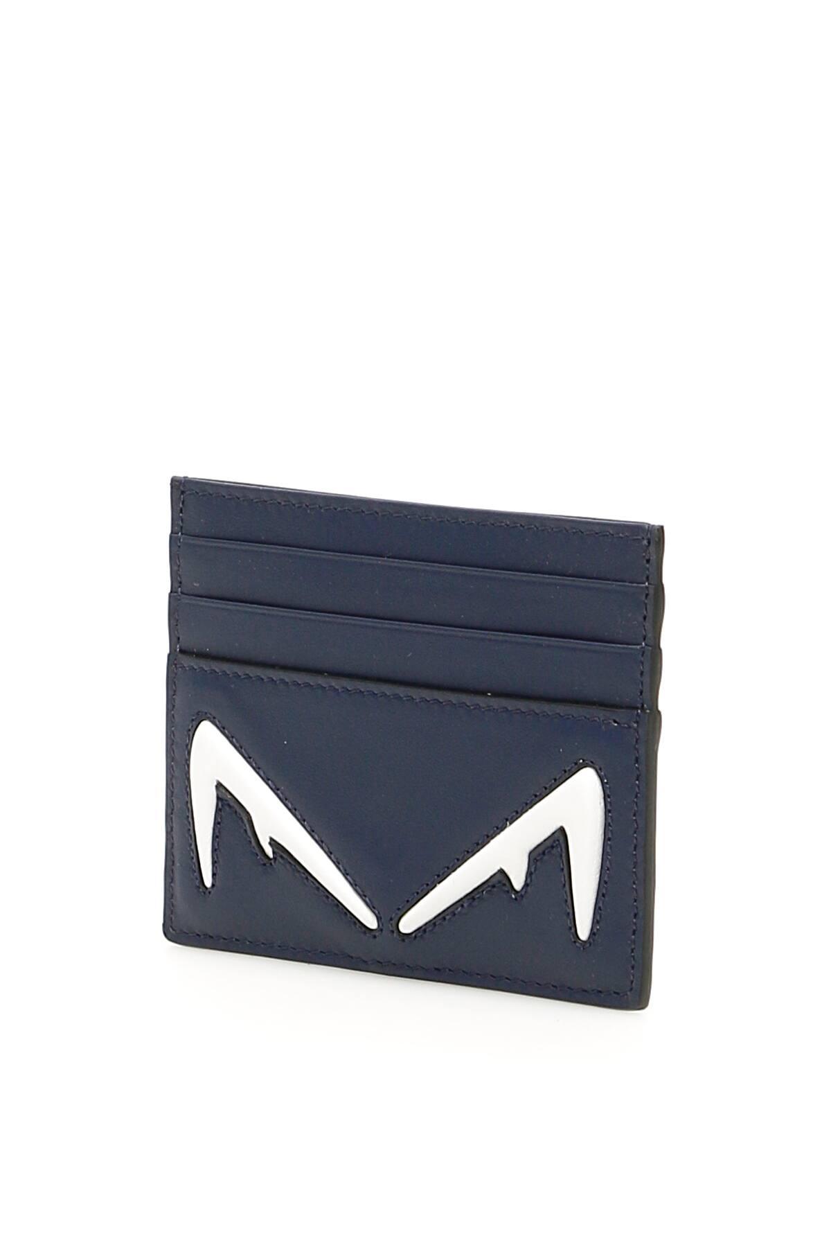 fendi card holder blue