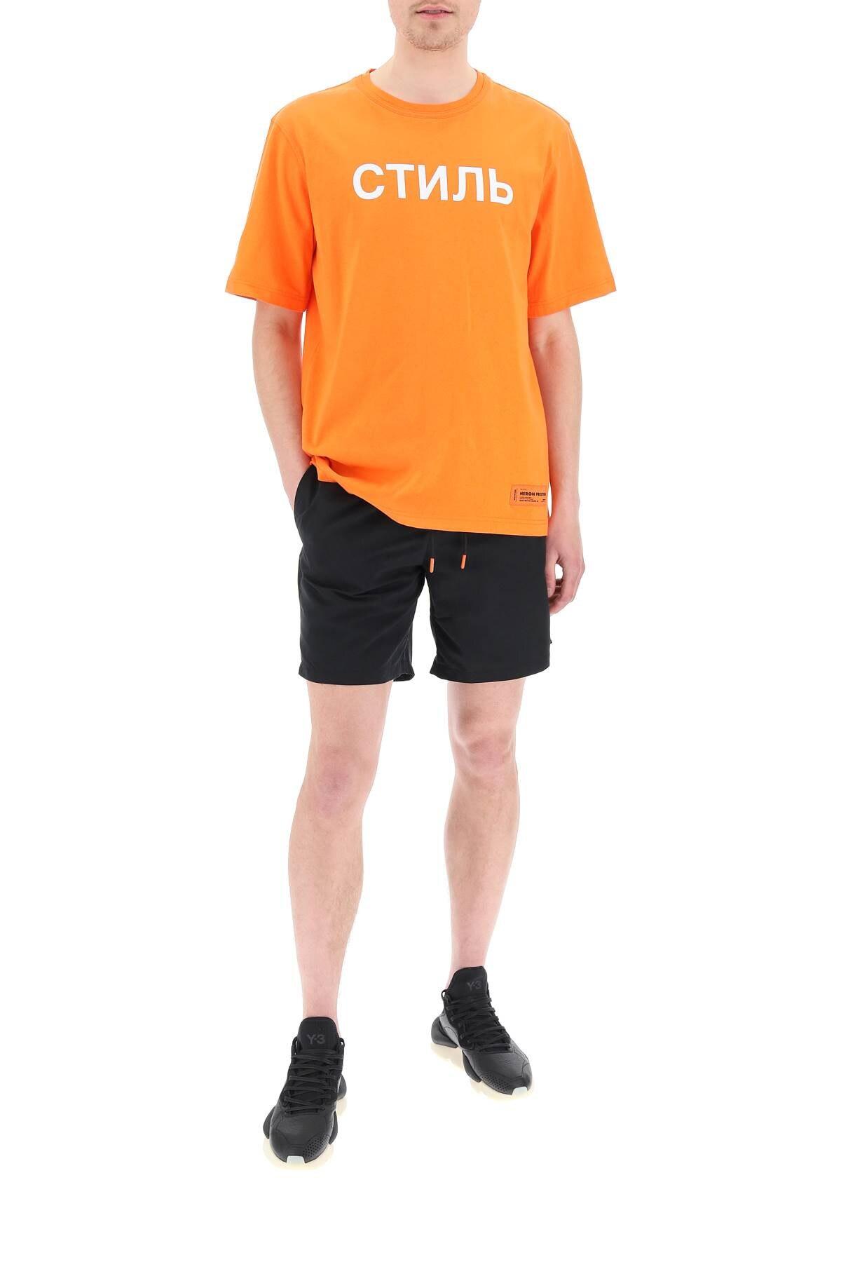 Mens Clothing Beachwear Swim trunks and swim shorts Heron Preston Synthetic Patch Logo Swimshorts in Black for Men 