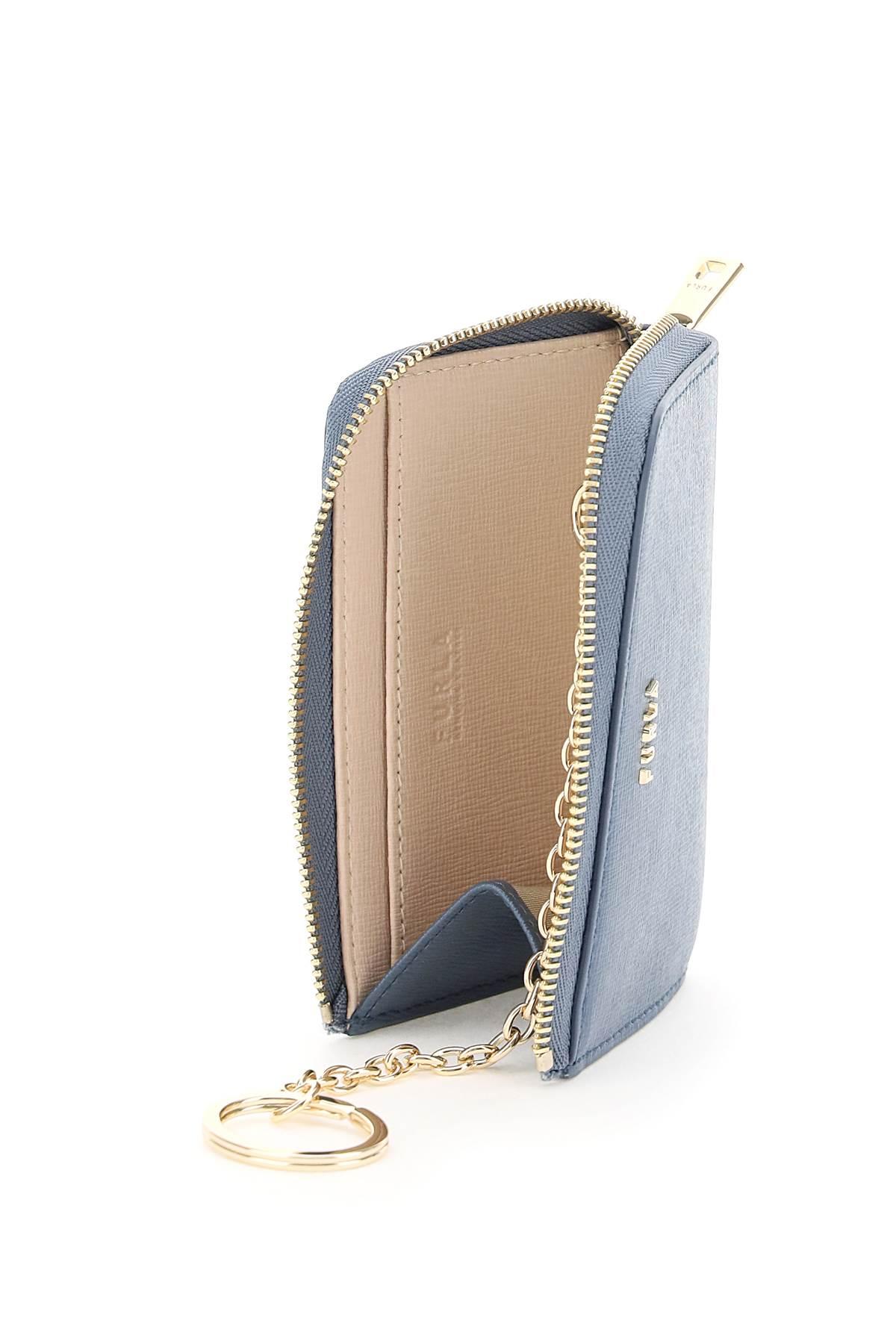 Furla Leather Key Holder Blue