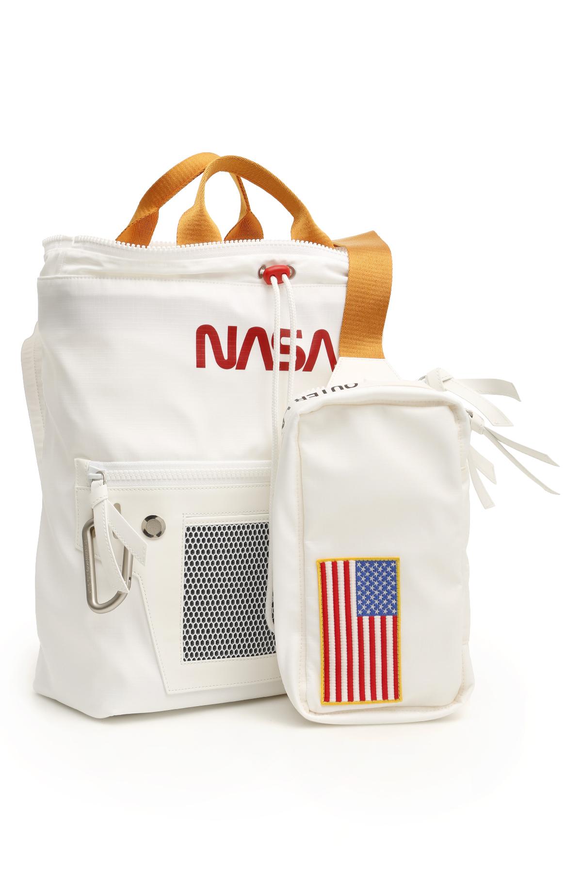 Heron Preston Nasa Backpack in White for Men | Lyst