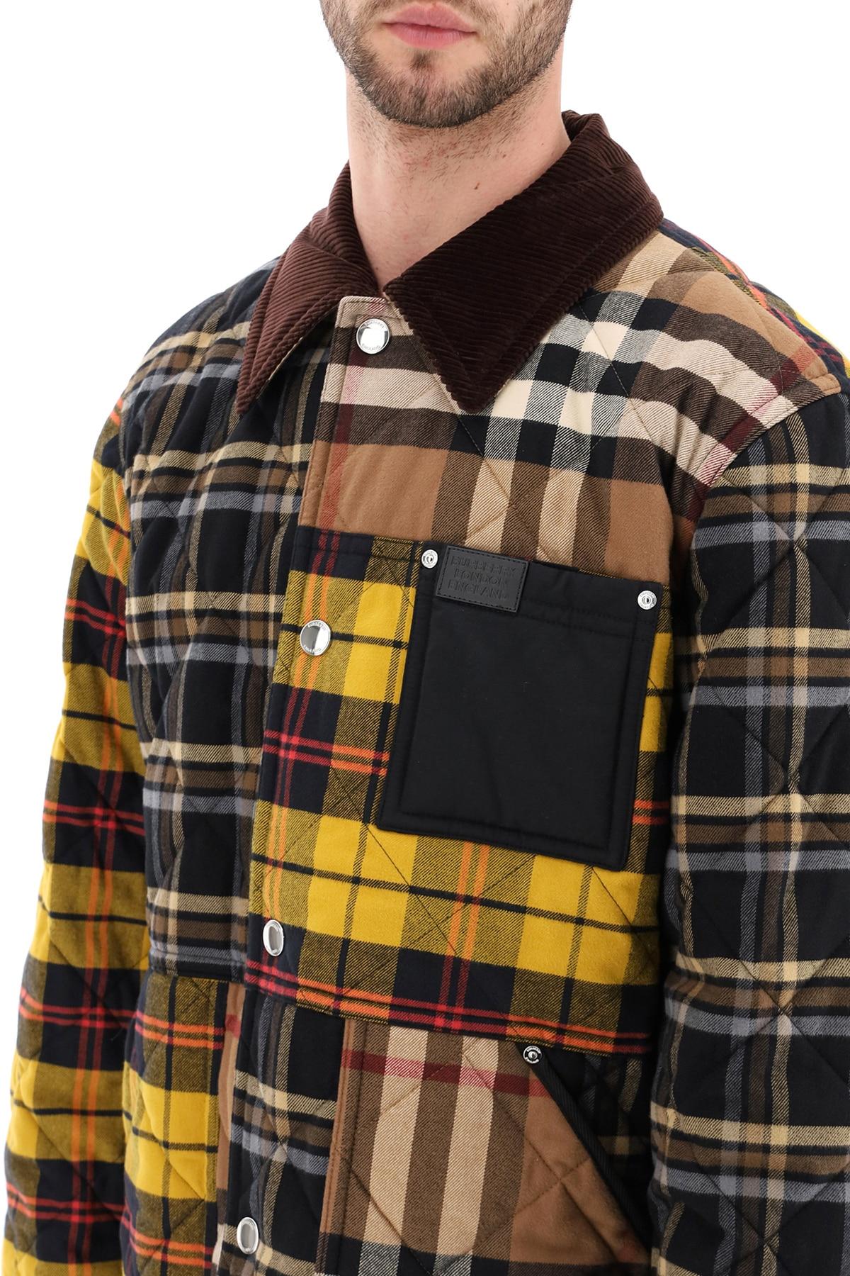 burberry plaid quilted jacket