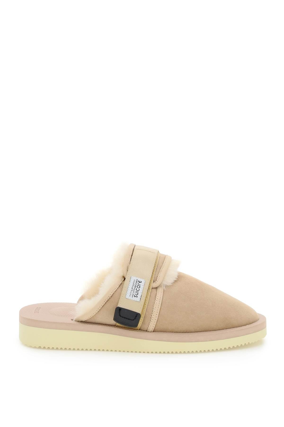 Zavo Suede Sabot With Shearling