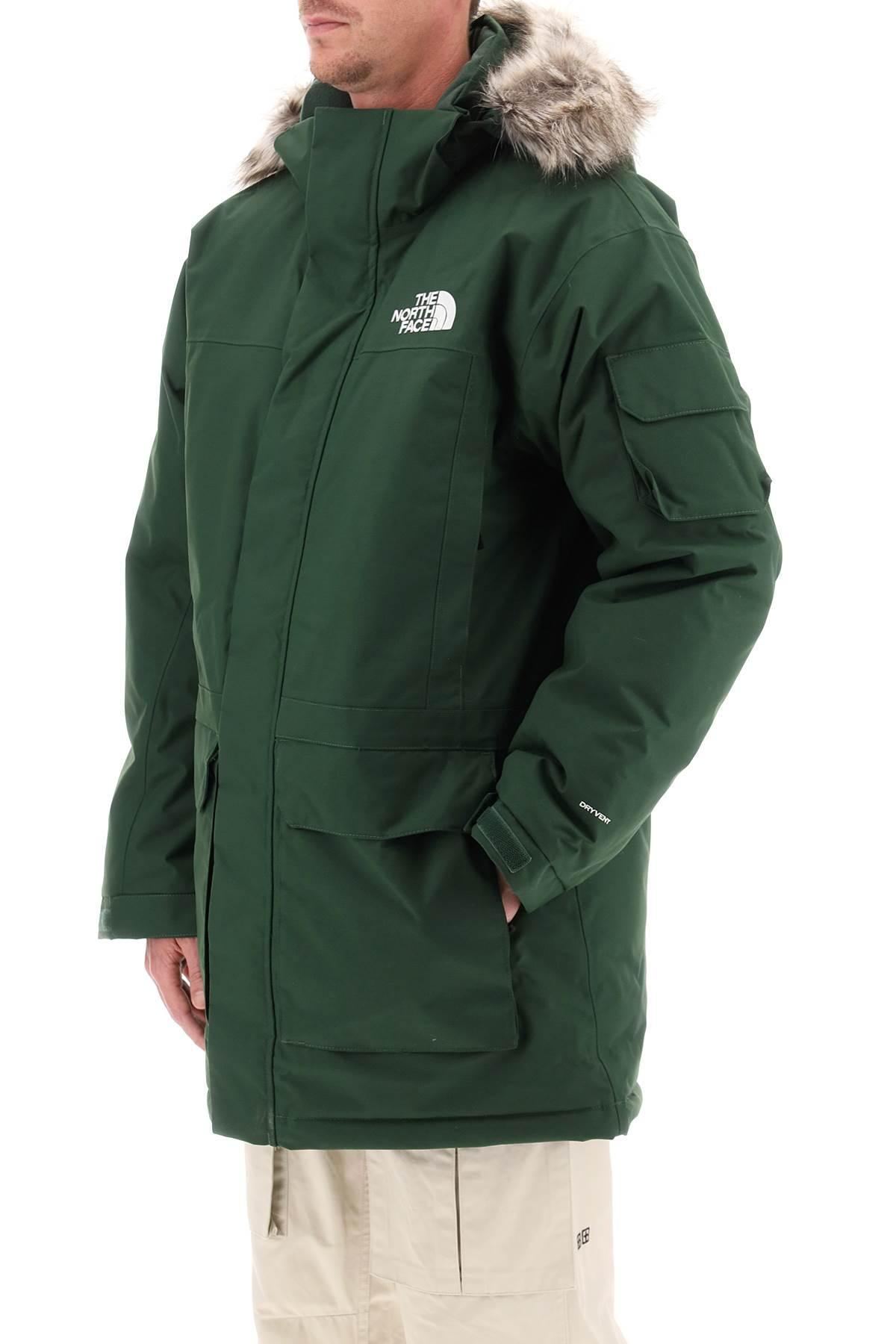 North face parka mens green sale
