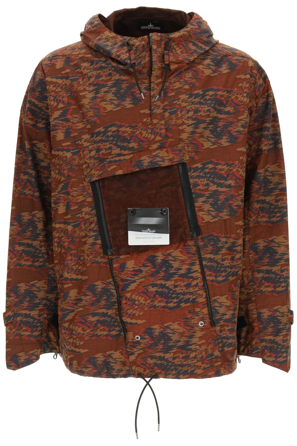 Stone Island Shadow Project Anorak Jacket In Dpm Ripstop Devore' in Brown  for Men | Lyst