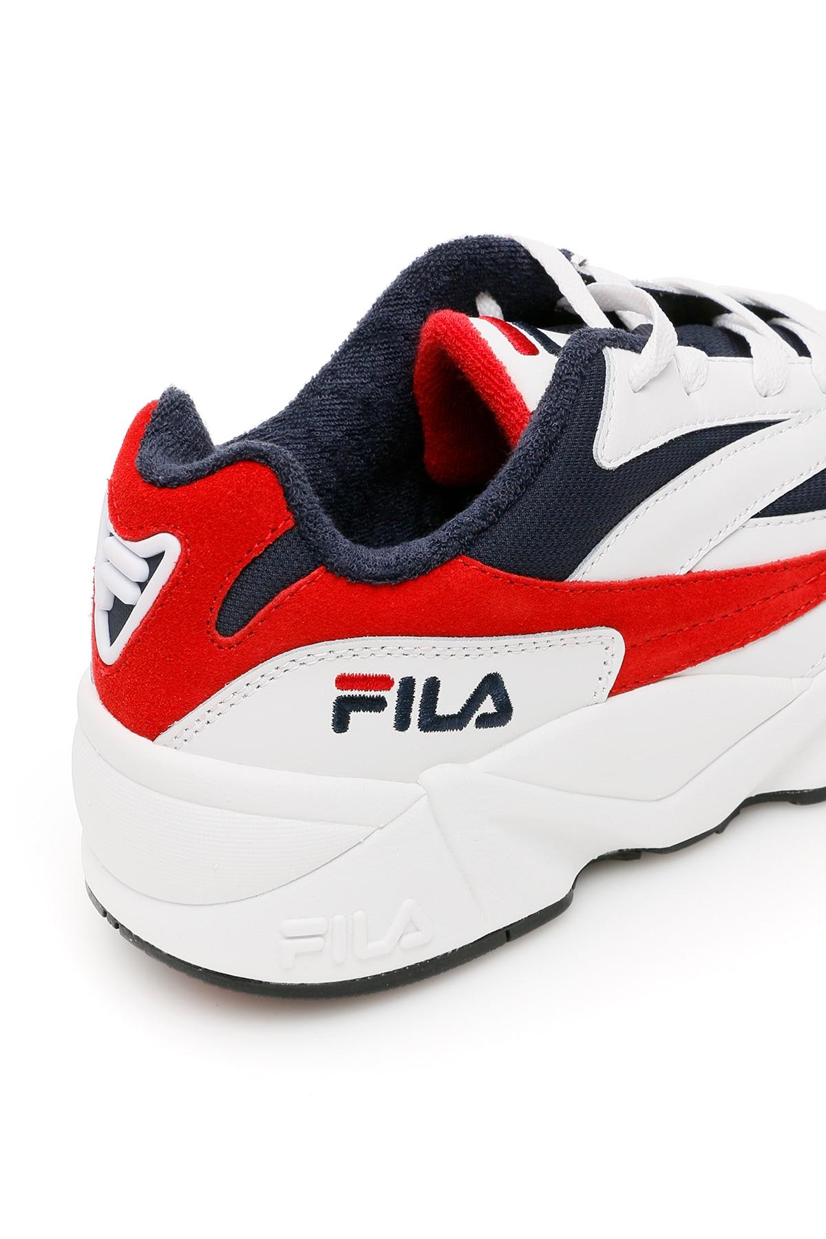 Fila Leather Venom 94 Sneakers in White,Blue,Red (Red) Men - Lyst
