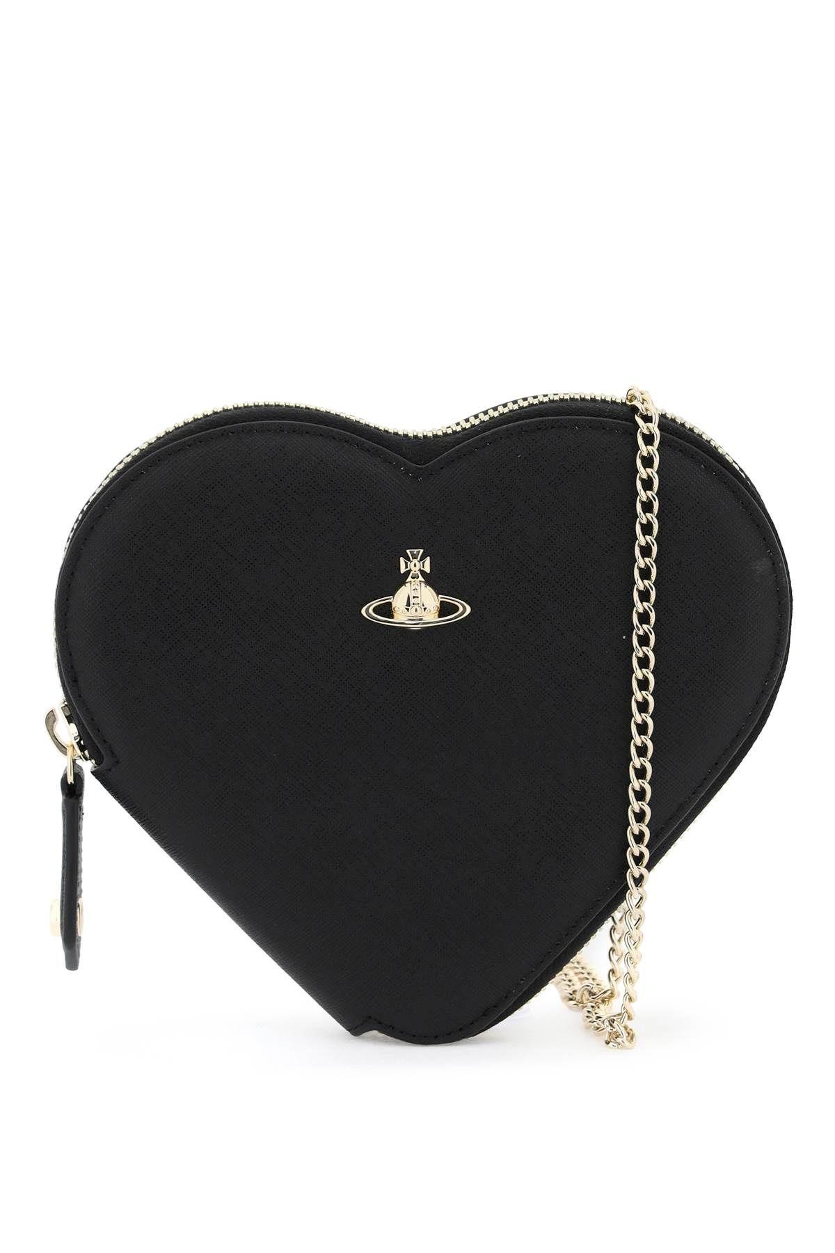 Vivienne Westwood Heart-Shaped Crossbody Bag in Black | Lyst