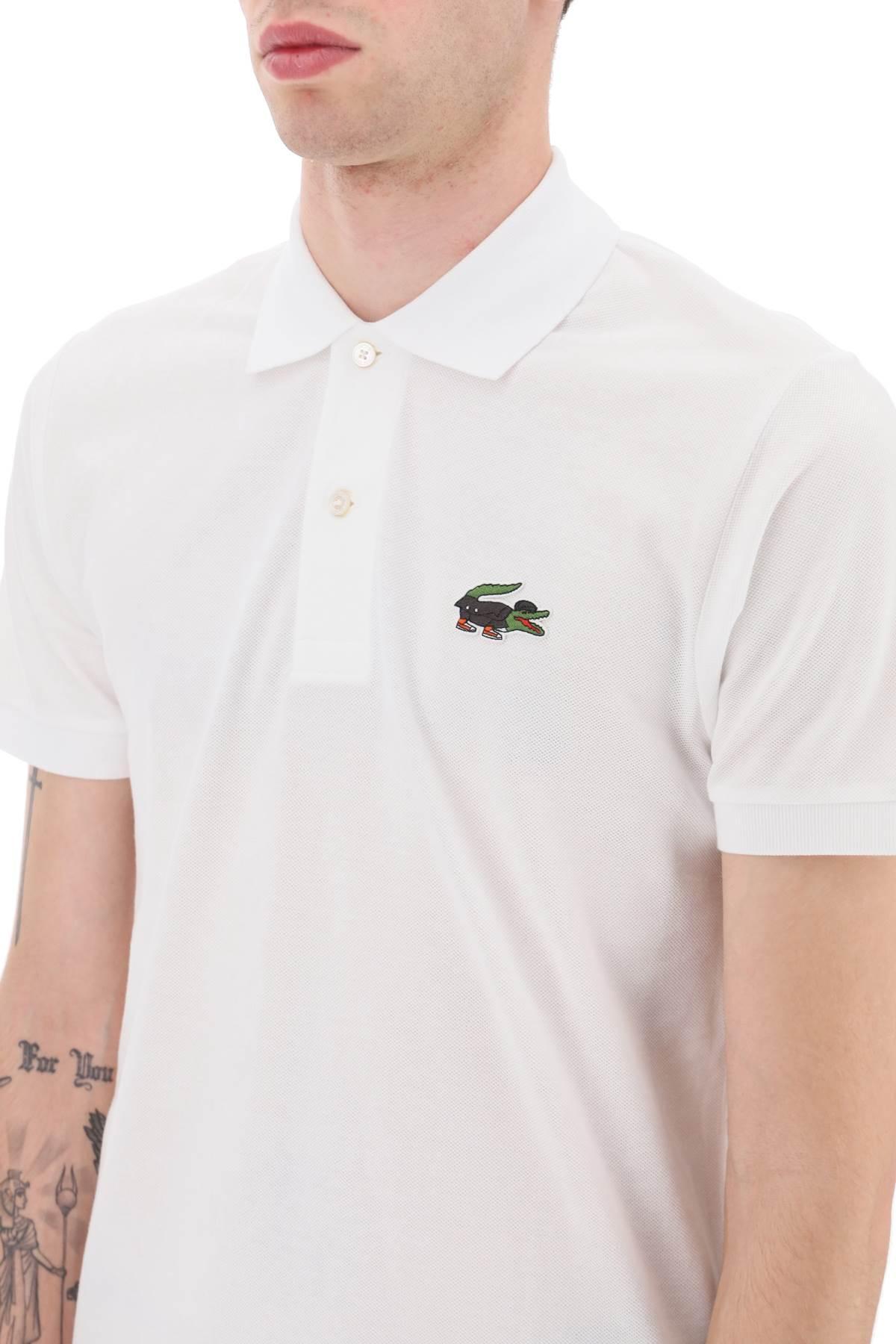 Lacoste Netflix Lupin Polo Shirt In Organic Cotton Classic Fit in White for  Men | Lyst