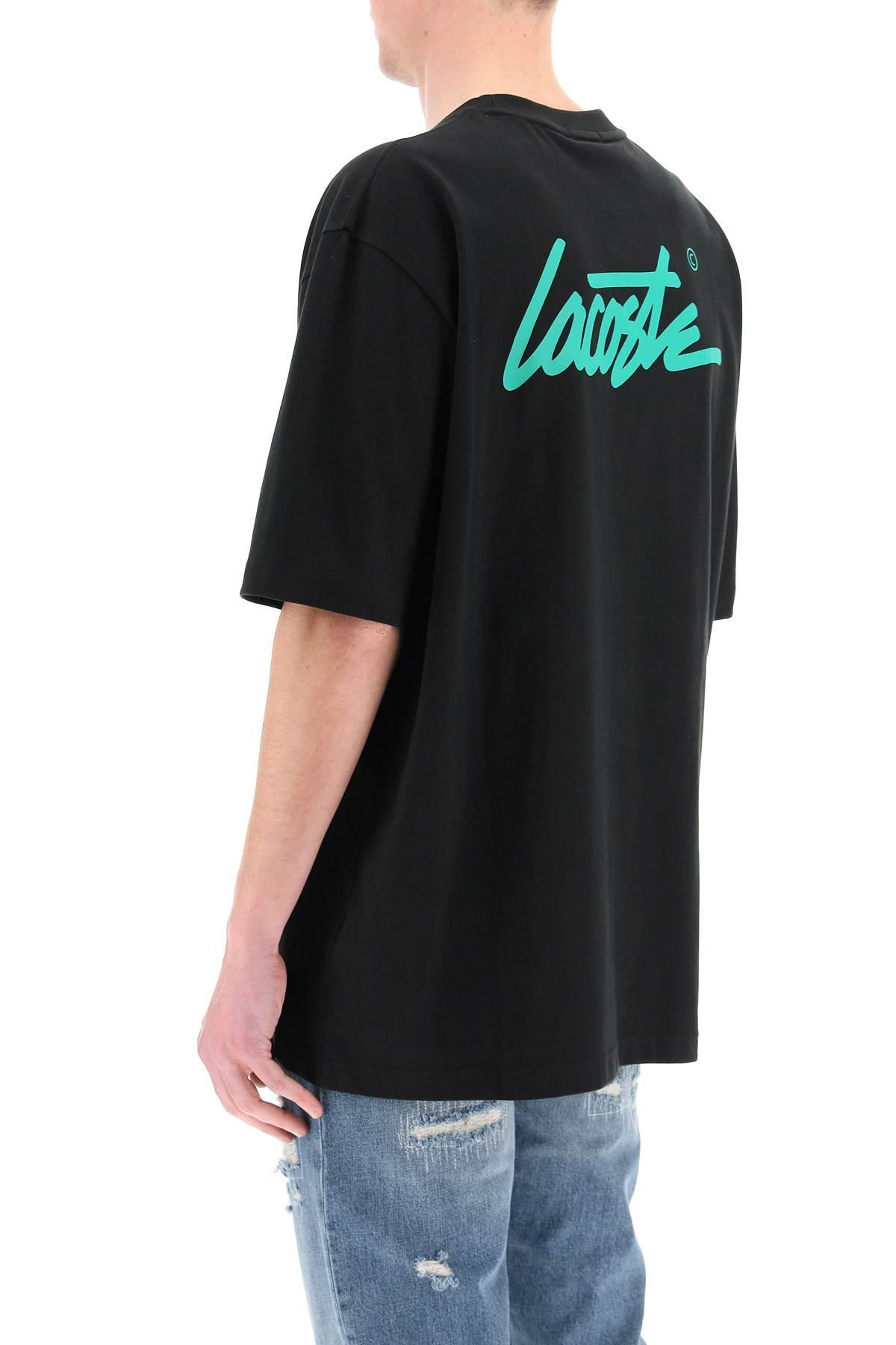 Lacoste Print T shirt in Black for Men Lyst