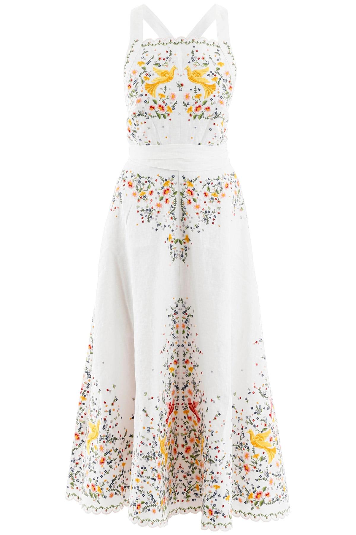 carnaby embroidered bird dress