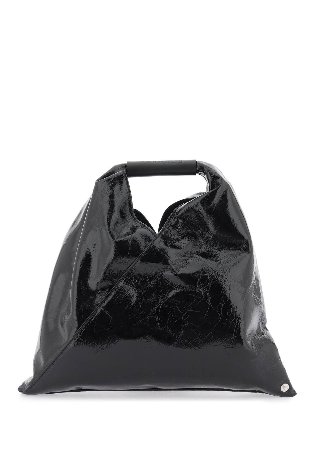 MM6 by Maison Martin Margiela Leather Small Japanese Bag in Black