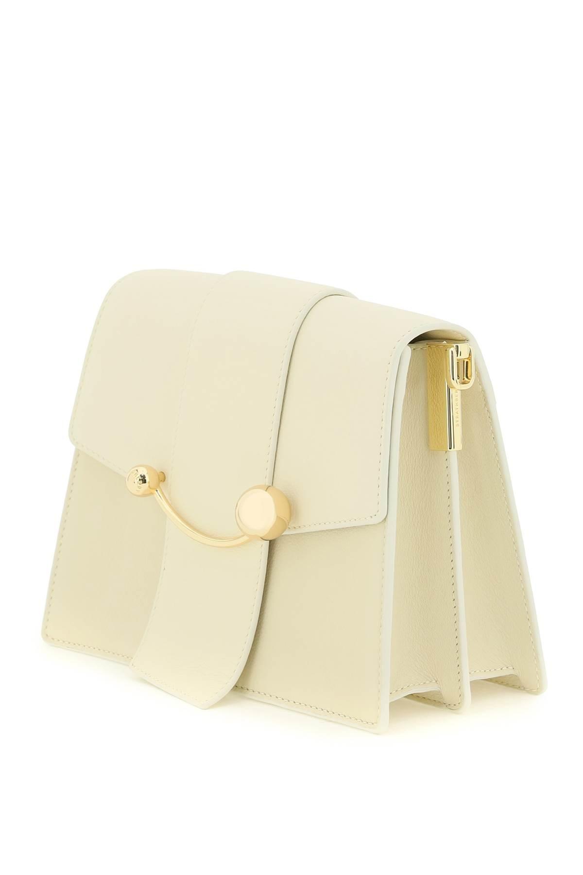 Strathberry - Mini Crescent - Leather Mini Shoulder Bag - White