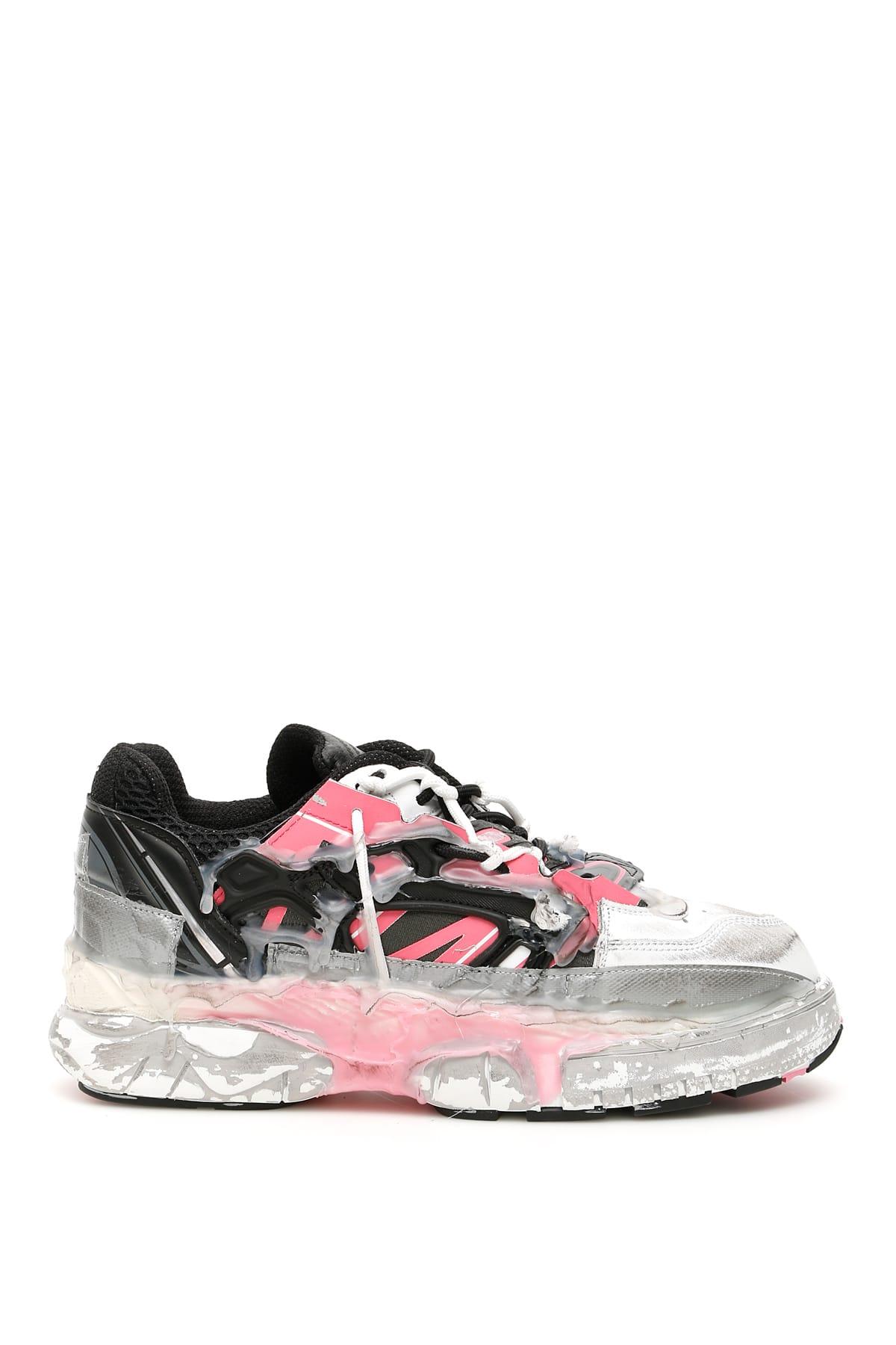 maison margiela fusion leather and mesh