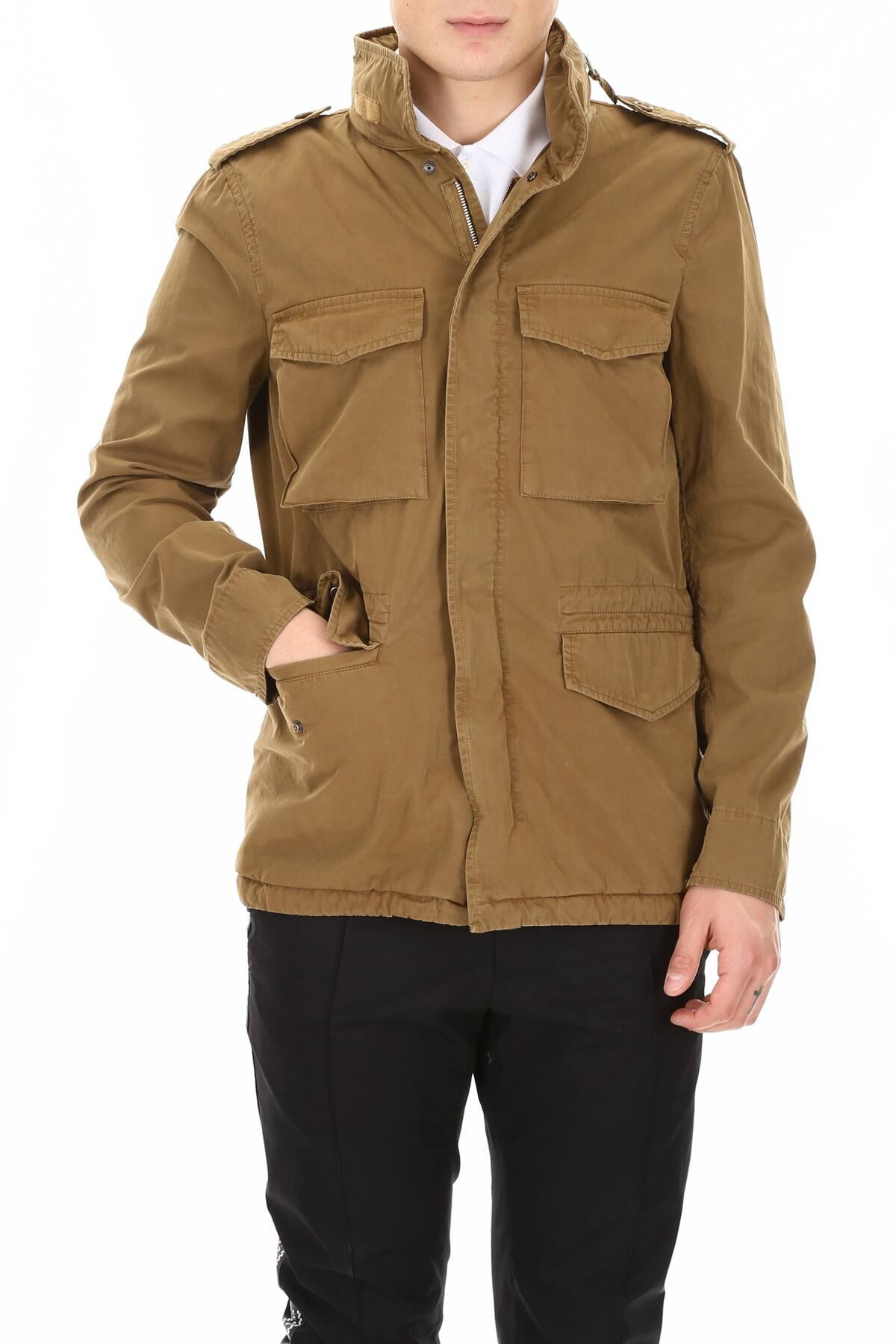 Aspesi Cotton Minifield Jacket in Brown for Men - Lyst
