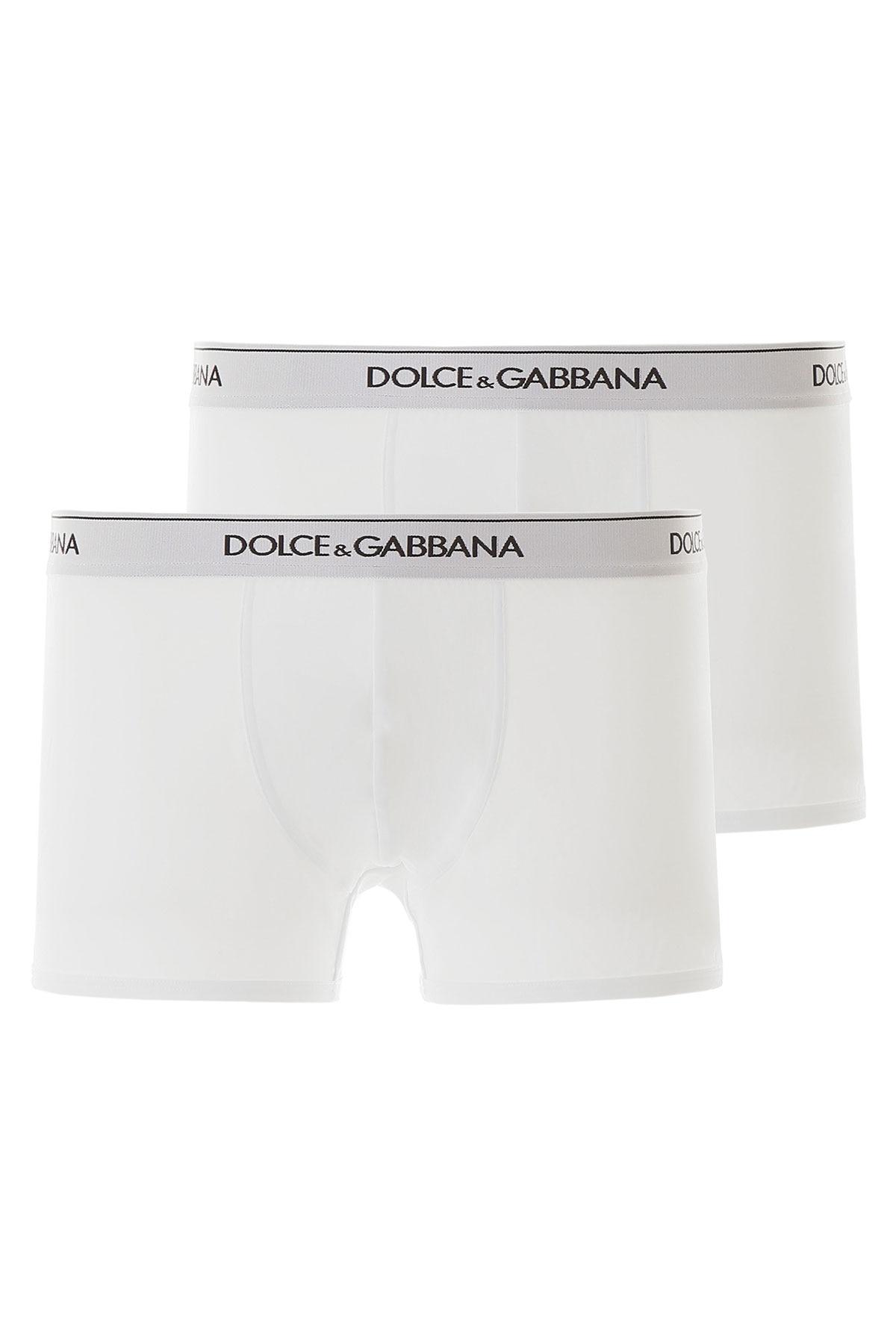 Dolce & Gabbana Bi-pack Underwear Boxer in White for Men | Lyst