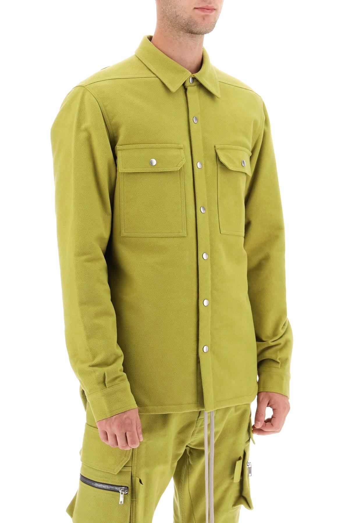 Rick Owens 'luxor' Padded Overshirt in Green for Men | Lyst
