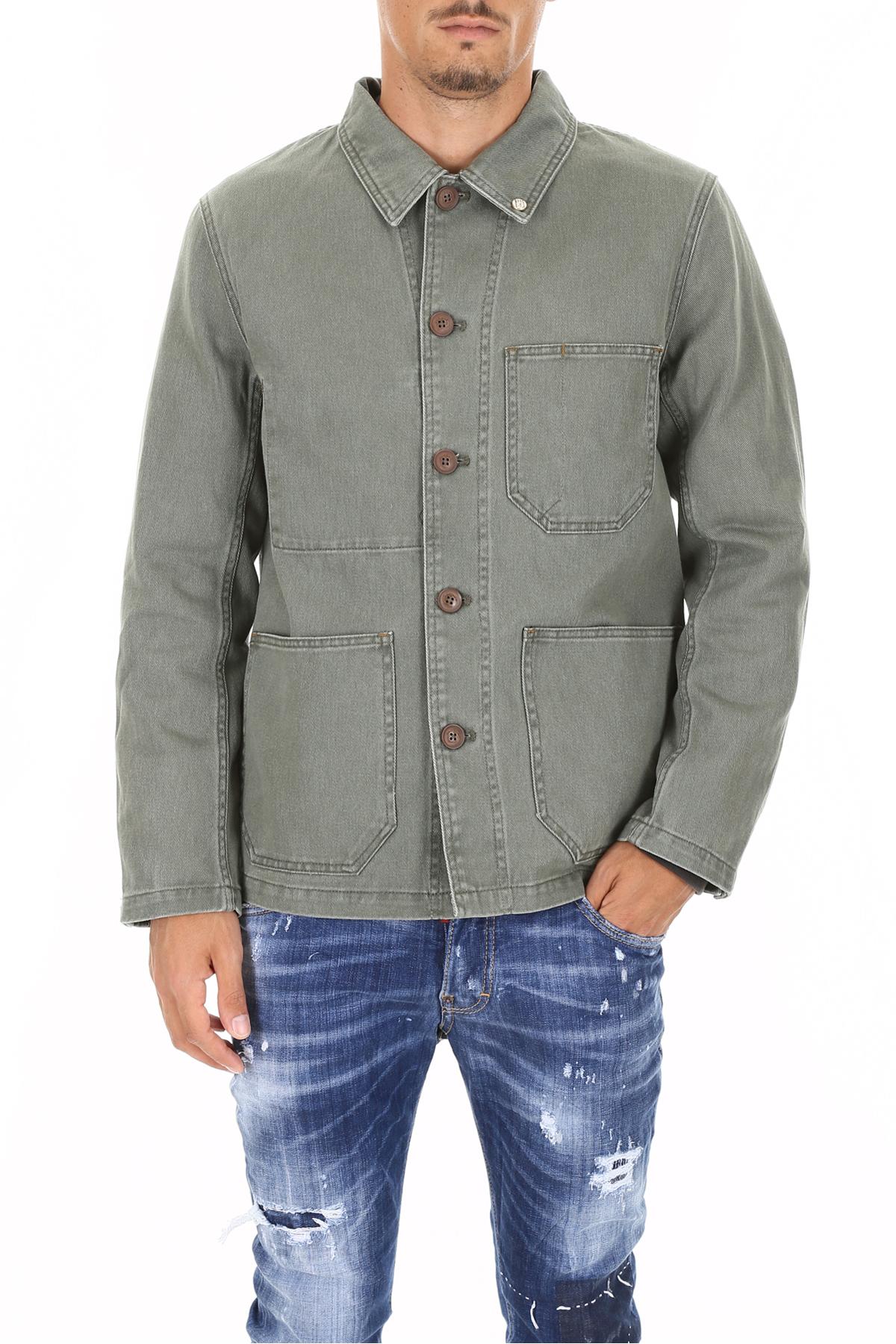green worker jacket