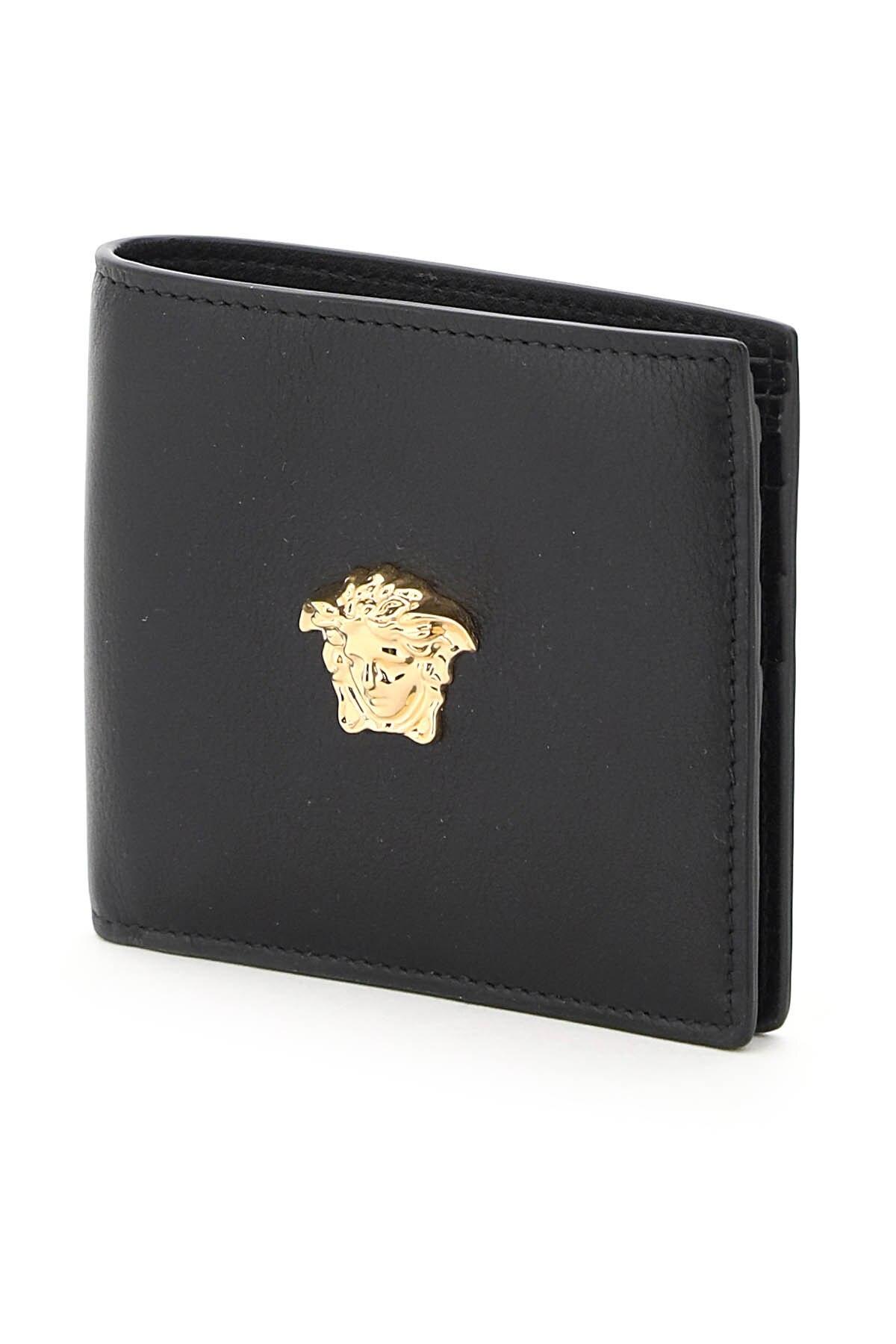 Versace La Medusa Bifold Wallet in Black for Men | Lyst