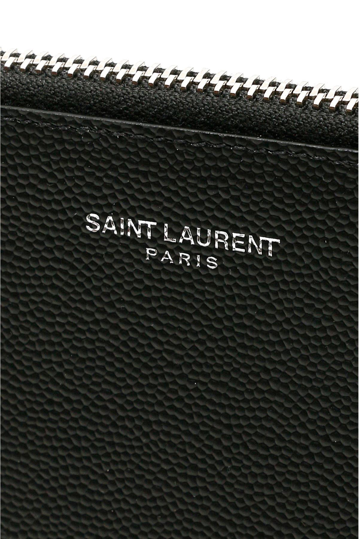 Saint Laurent logo-plaque iPad Case - Black