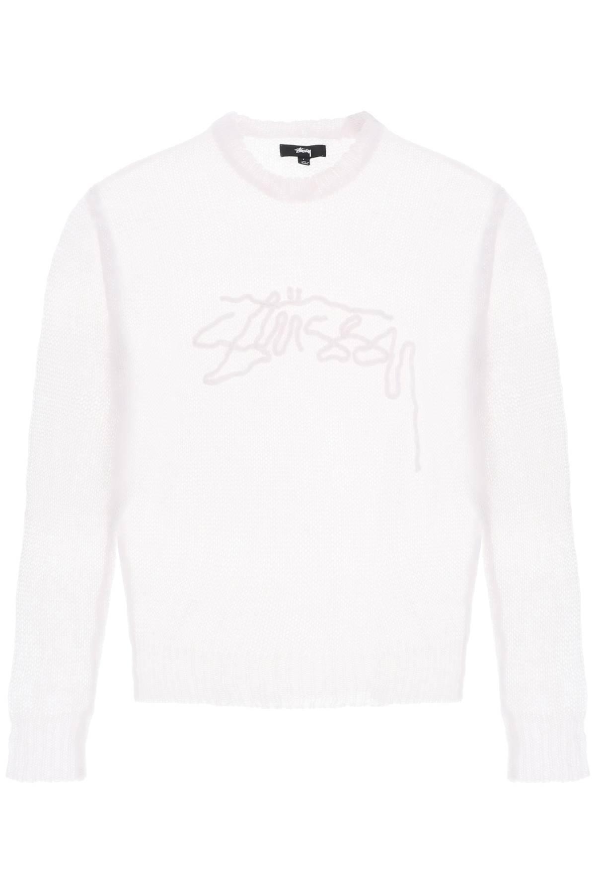 stussy sweater white