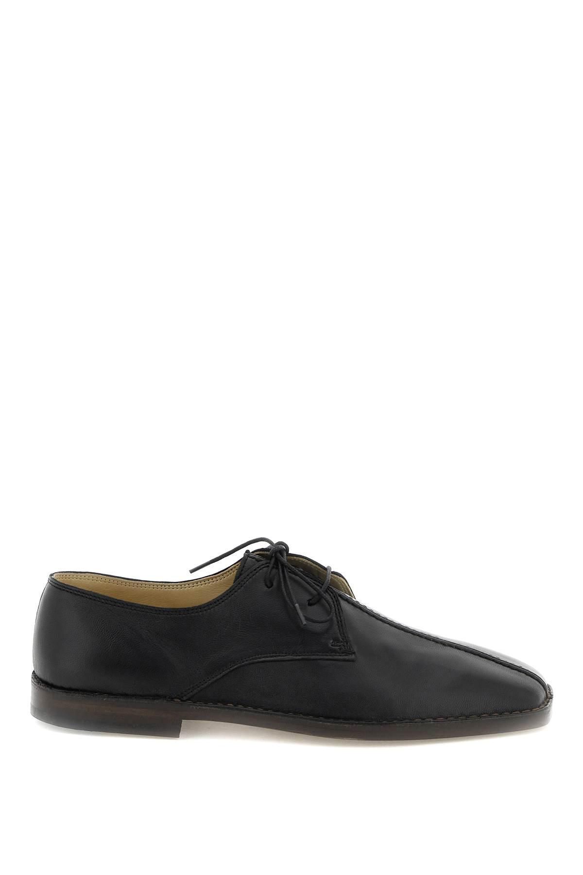 Lemaire Nappa Leather Derby Shoes With Squared Toe in Black for Men | Lyst