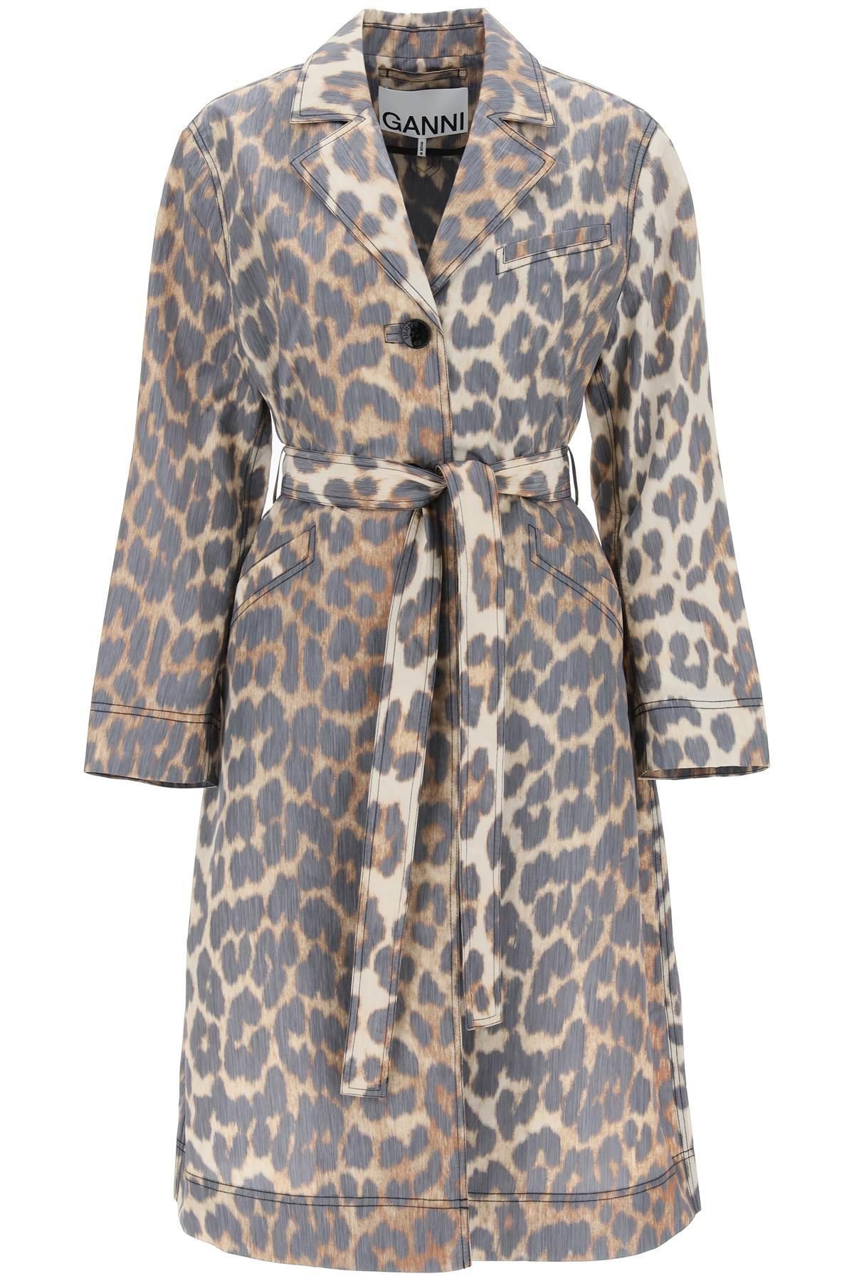 Ganni leopard hotsell raincoat