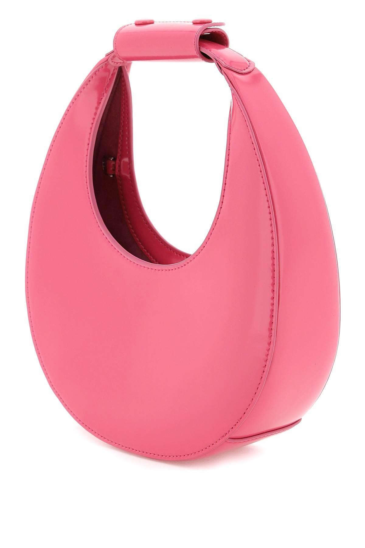 STAUD Mini Moon Leather Bag in Pink | Lyst