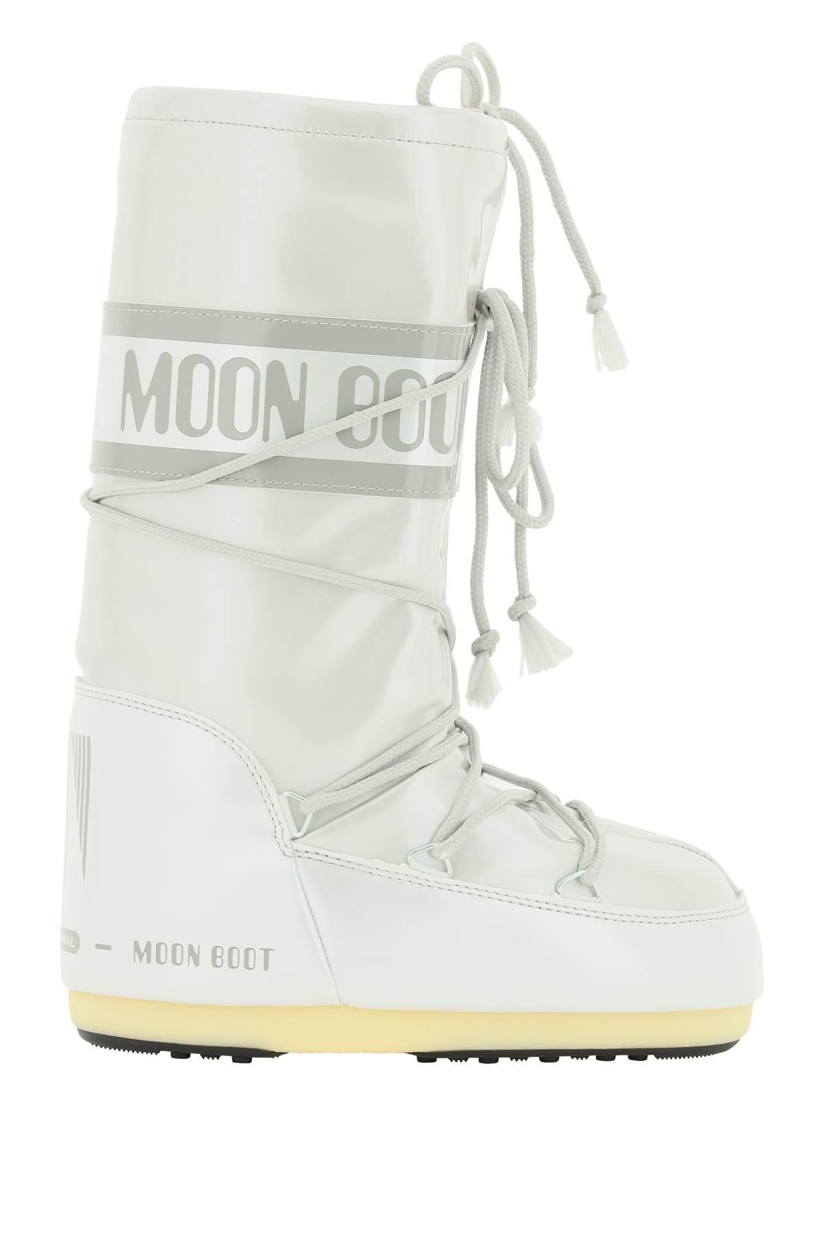 Moon Boot Vinyl Snow Boots Icon in White | Lyst