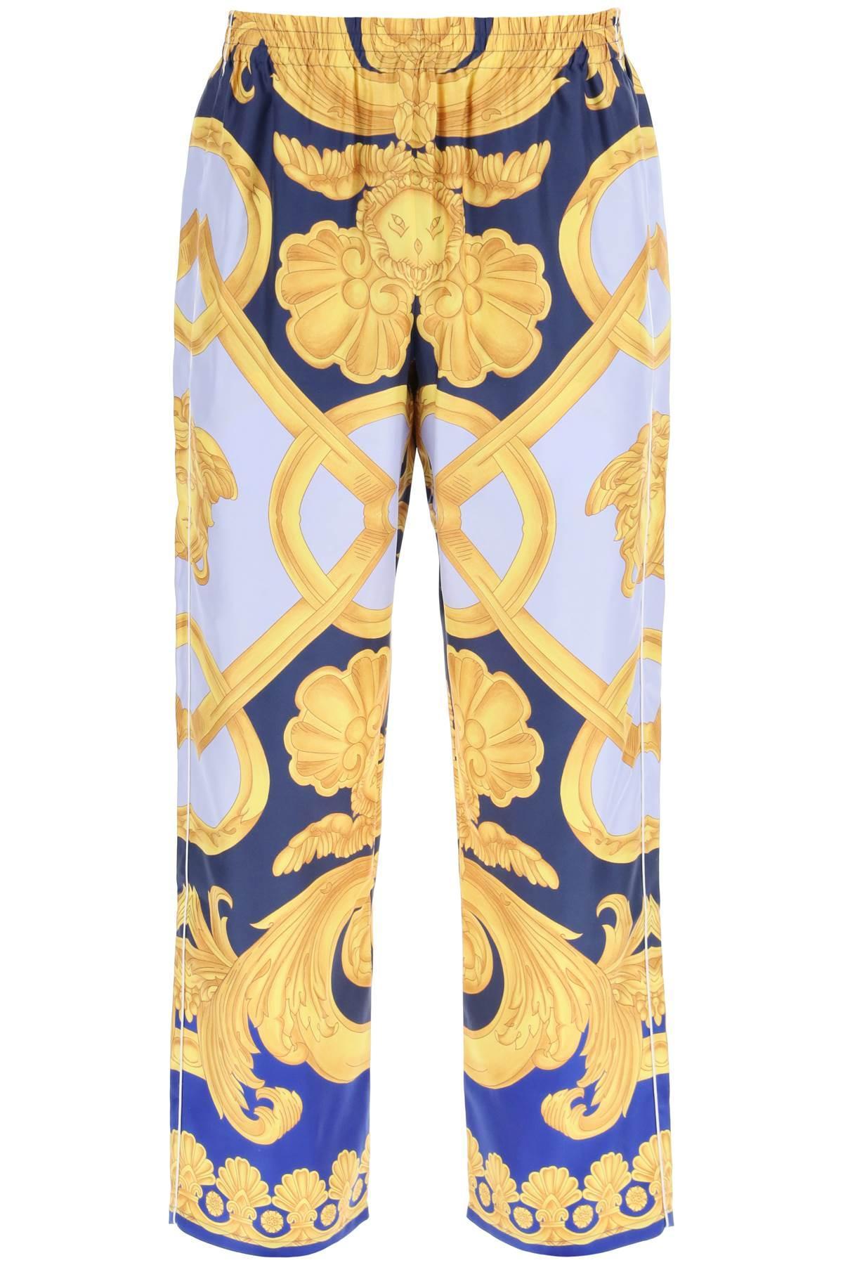 Versace Straight-Leg Silk Pajama Pants