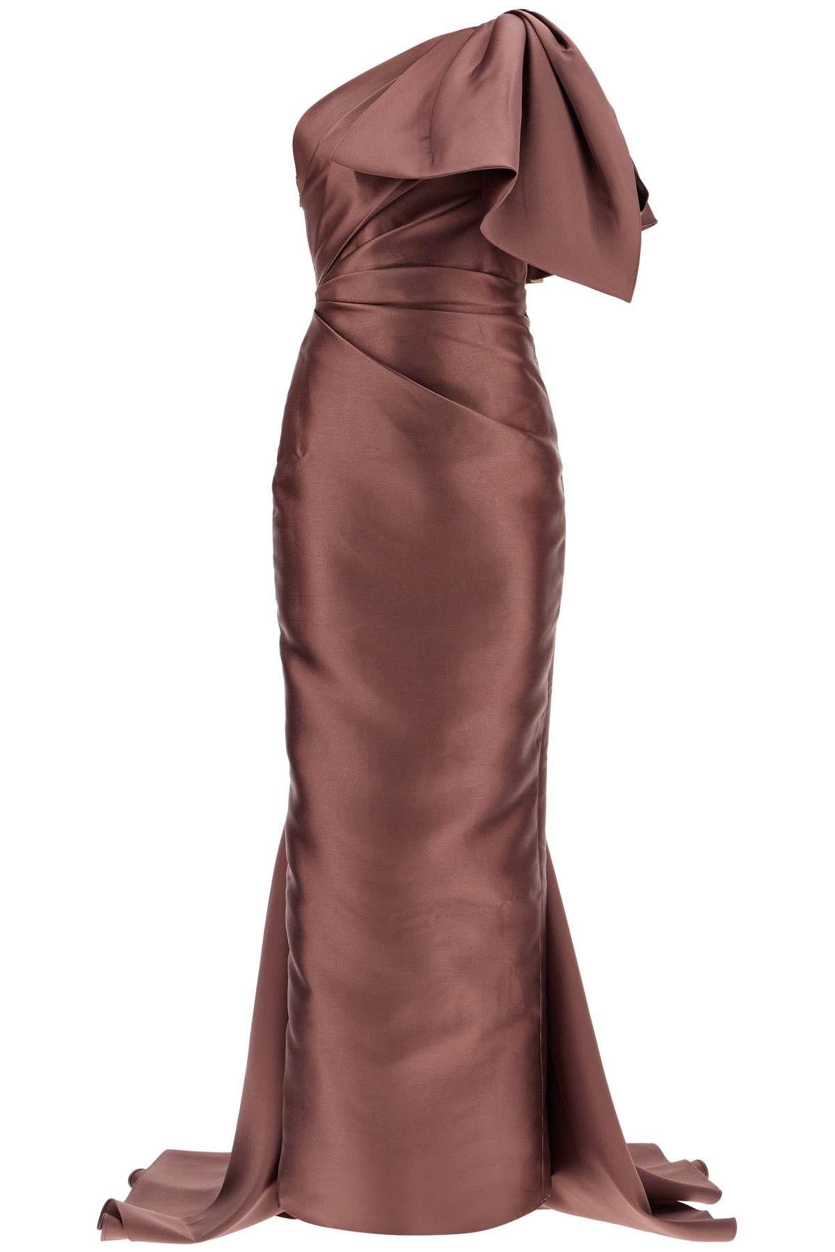 Priya cold shoulder chiffon evening dress hotsell