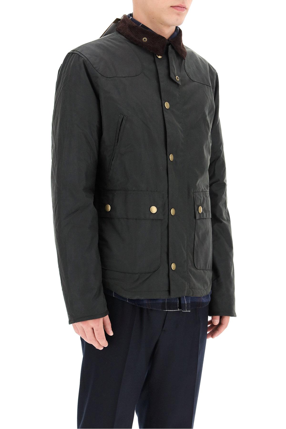 Barbour Reelin Coated Jacket in Black for Men | Lyst