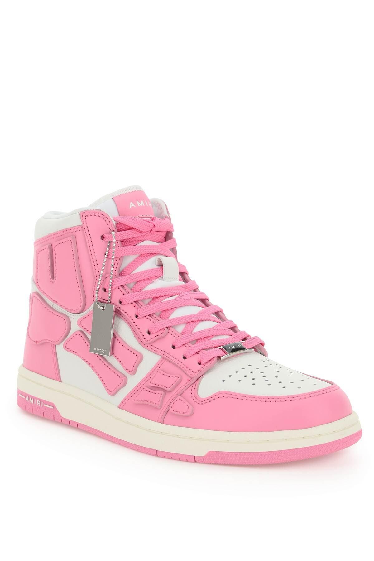 Amiri Skel Hi-top Leather Sneakers in 