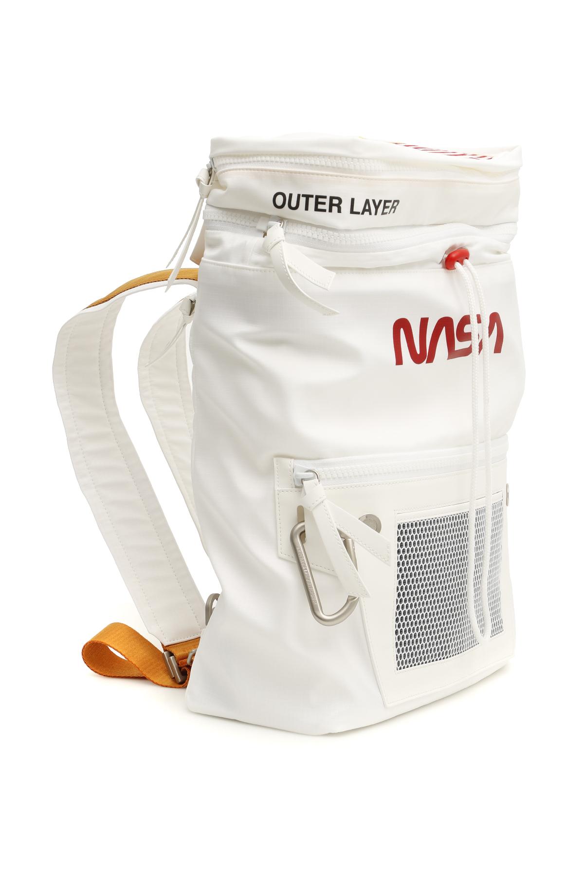 Heron Preston Nasa Backpack in White for Men | Lyst