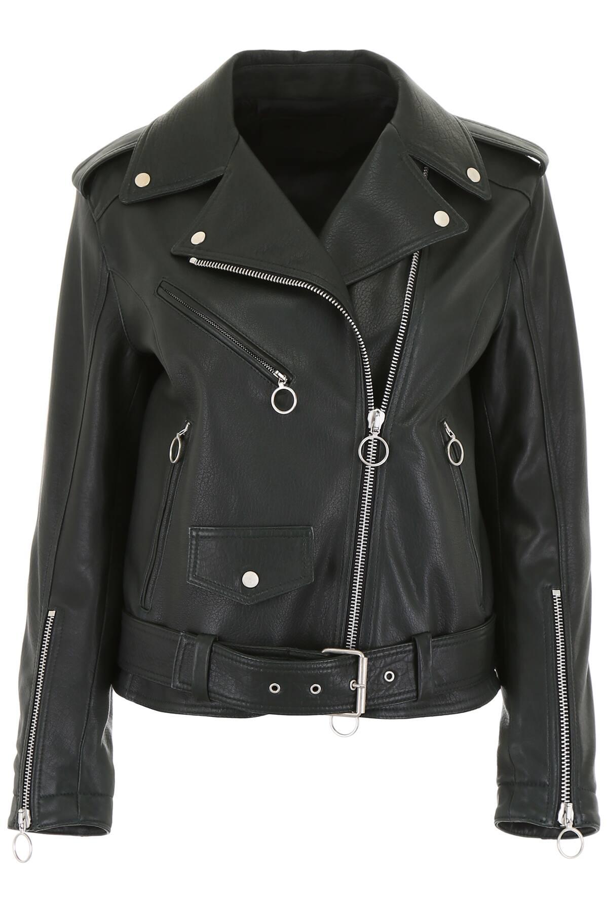 DROMe Leather Jacket in Green - Lyst