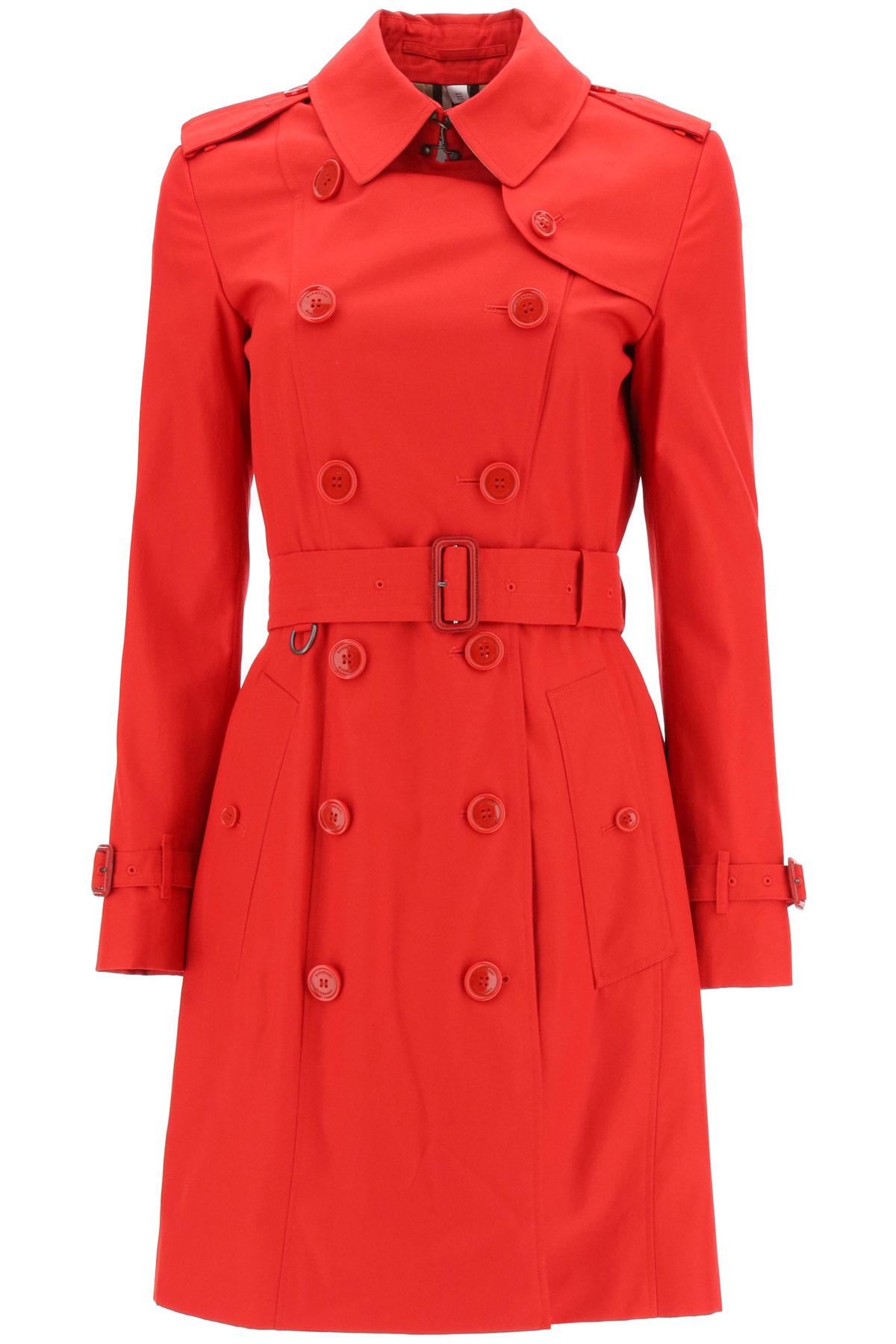 bright red raincoat