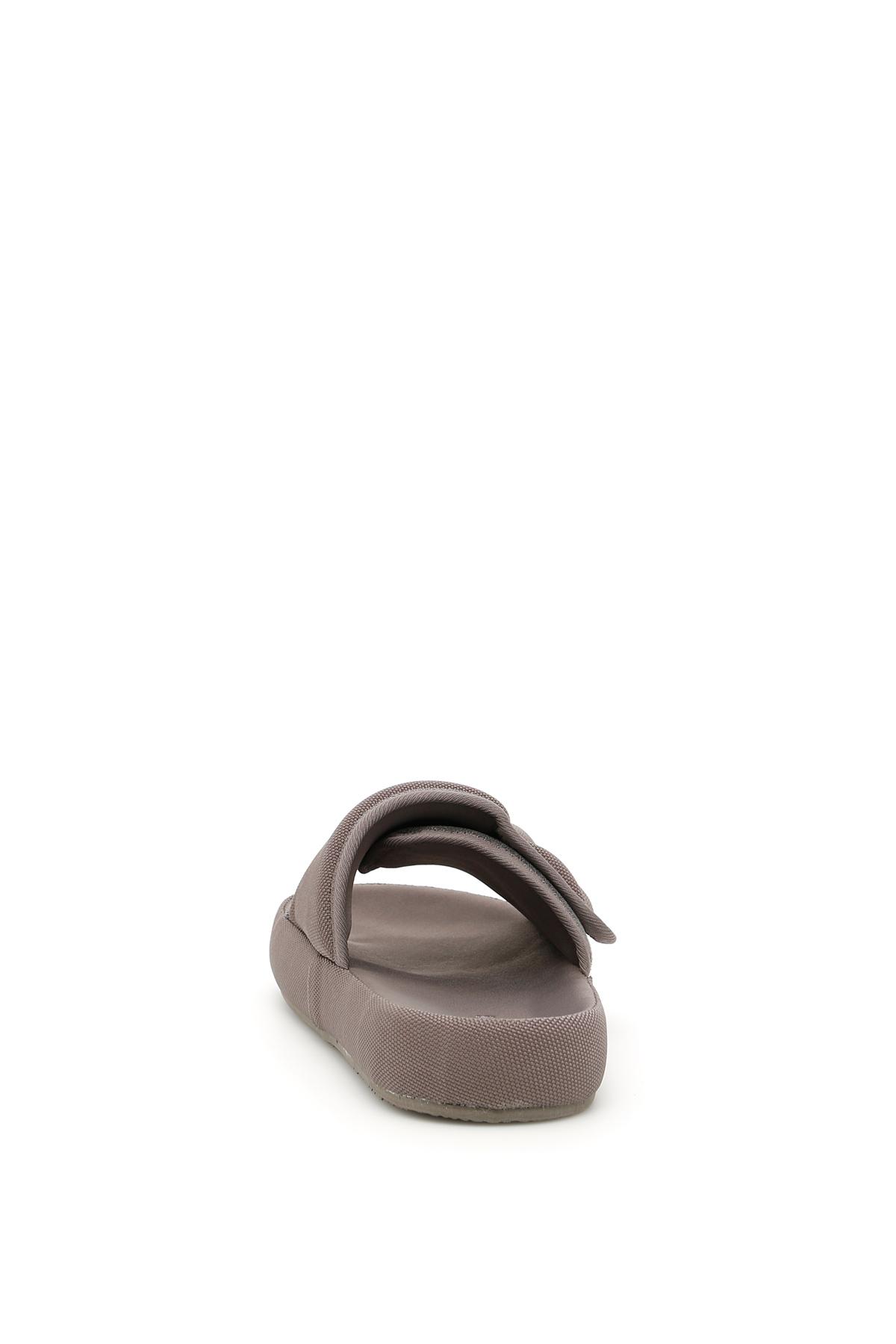 Yeezy season 6 nylon shop slipper taupe